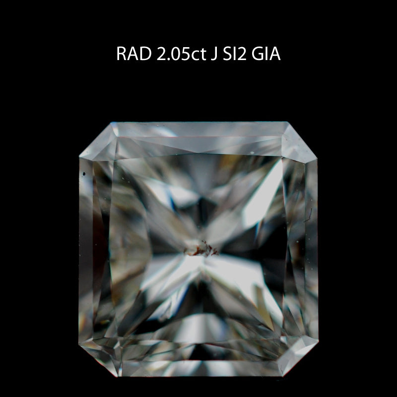2.05 ct. Radiant Diamond J SI2 None GIA
