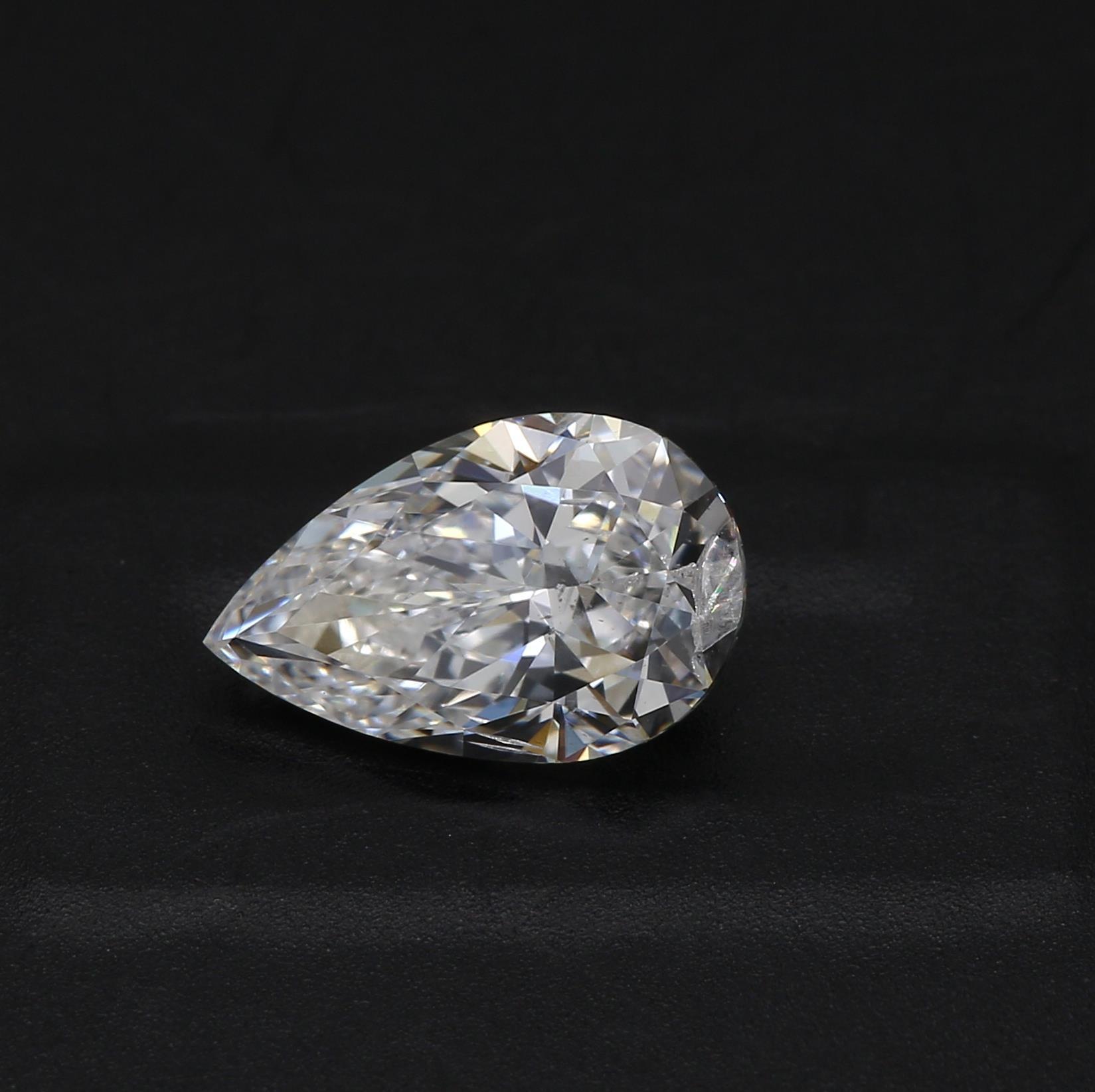1.01 ct. Pear Shape Diamond E I1 None GIA
