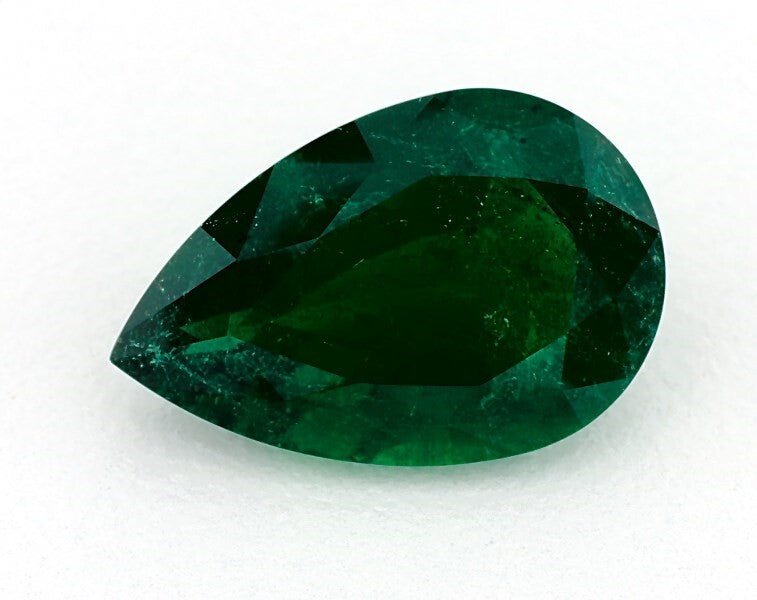 3.73 ct. Pear Shape Emerald AGL No Oil