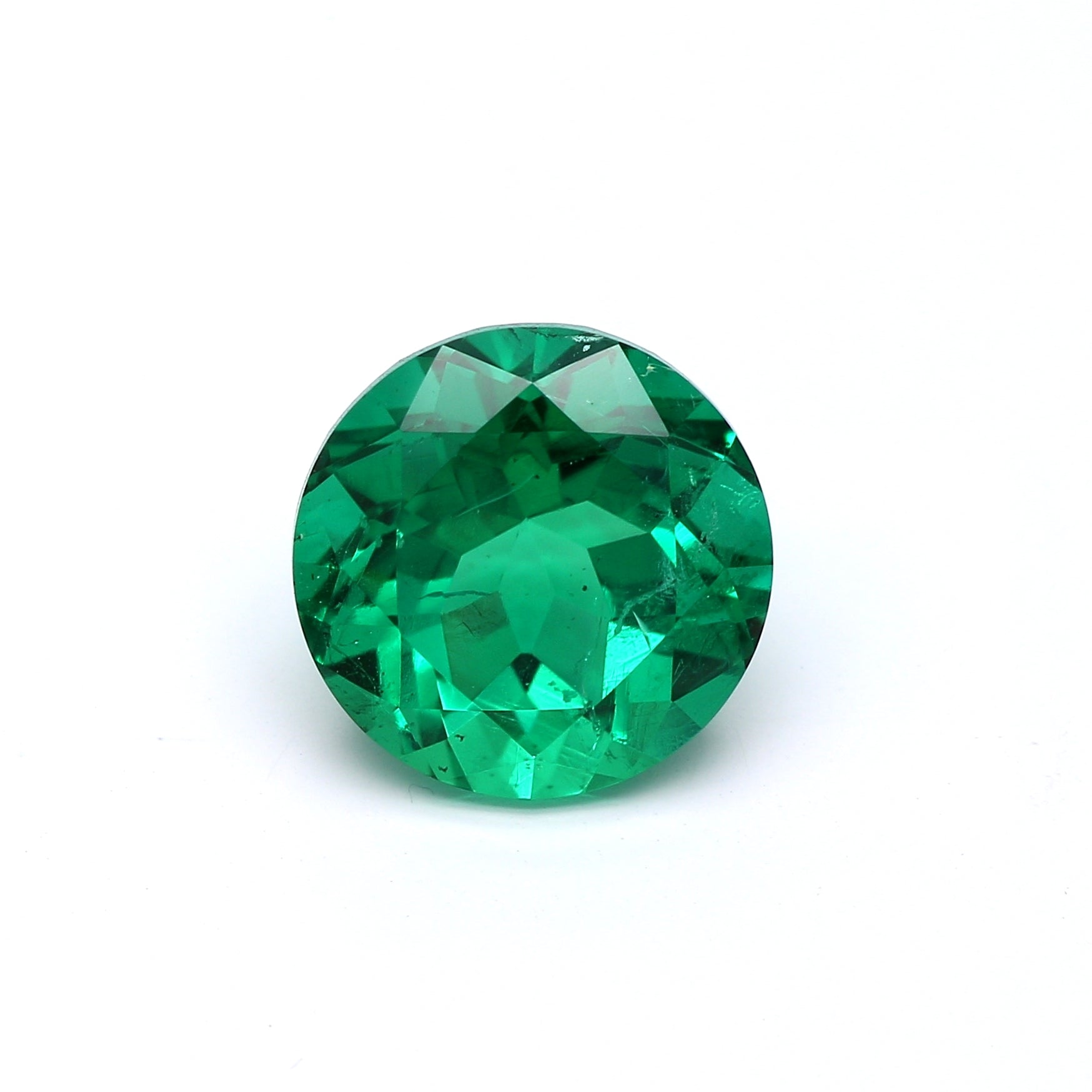 2.54 ct. Round Brilliant Emerald GRS Minor