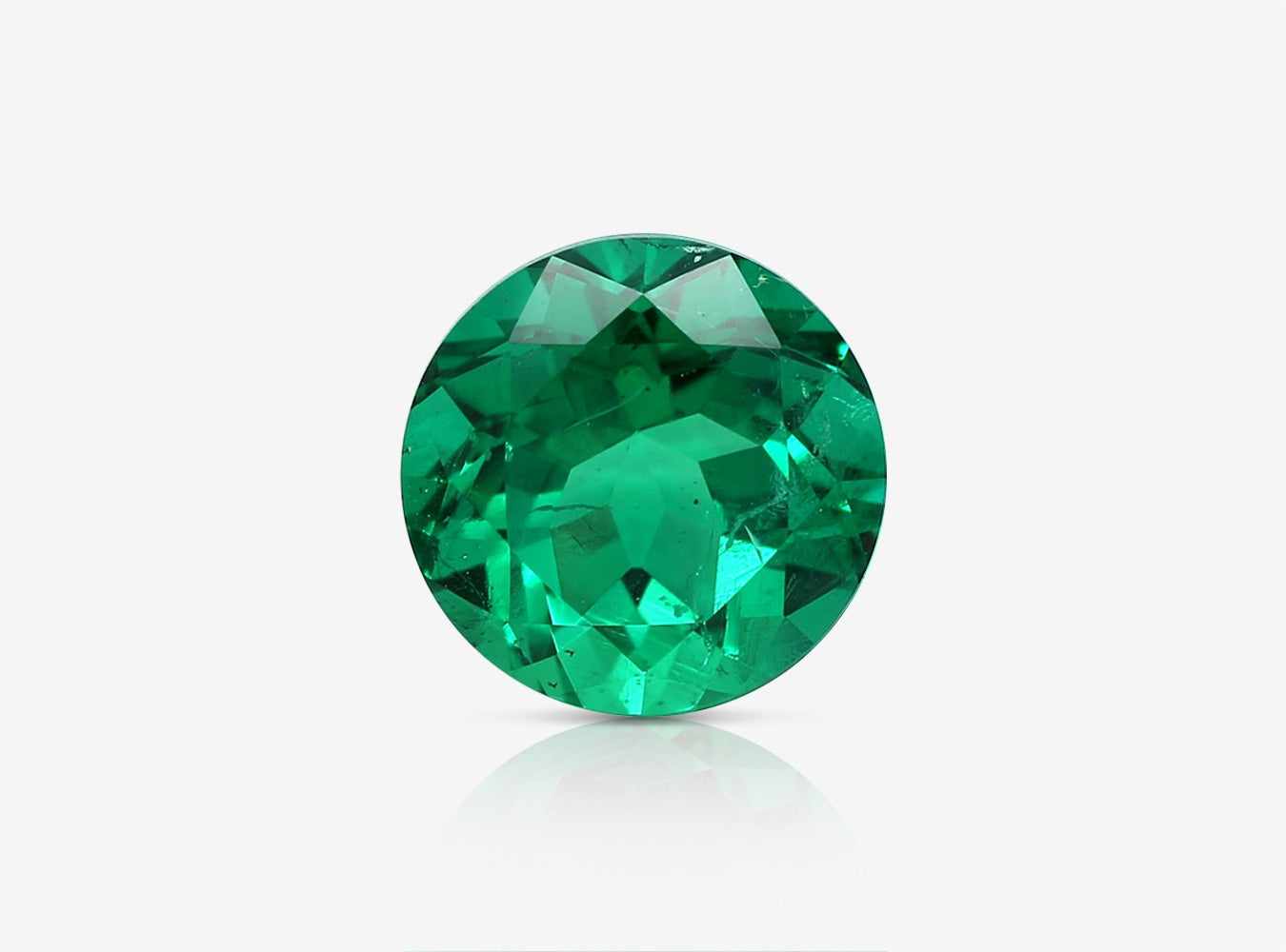 2.54 ct. Round Brilliant Emerald GRS Minor