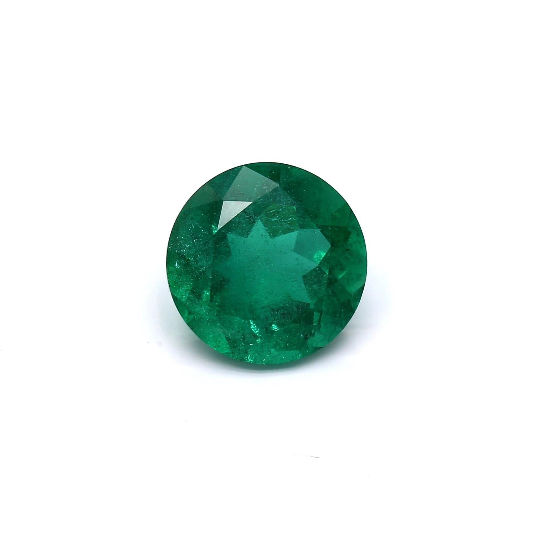 4.74 ct. Round Brilliant Emerald ICA Insignificant