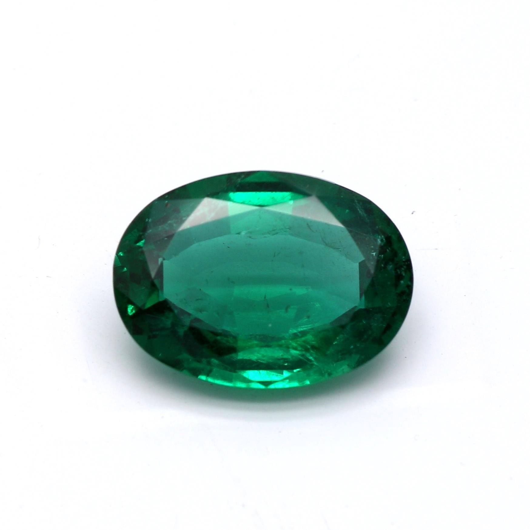 2.43 ct. Oval Emerald GRS Insignificant
