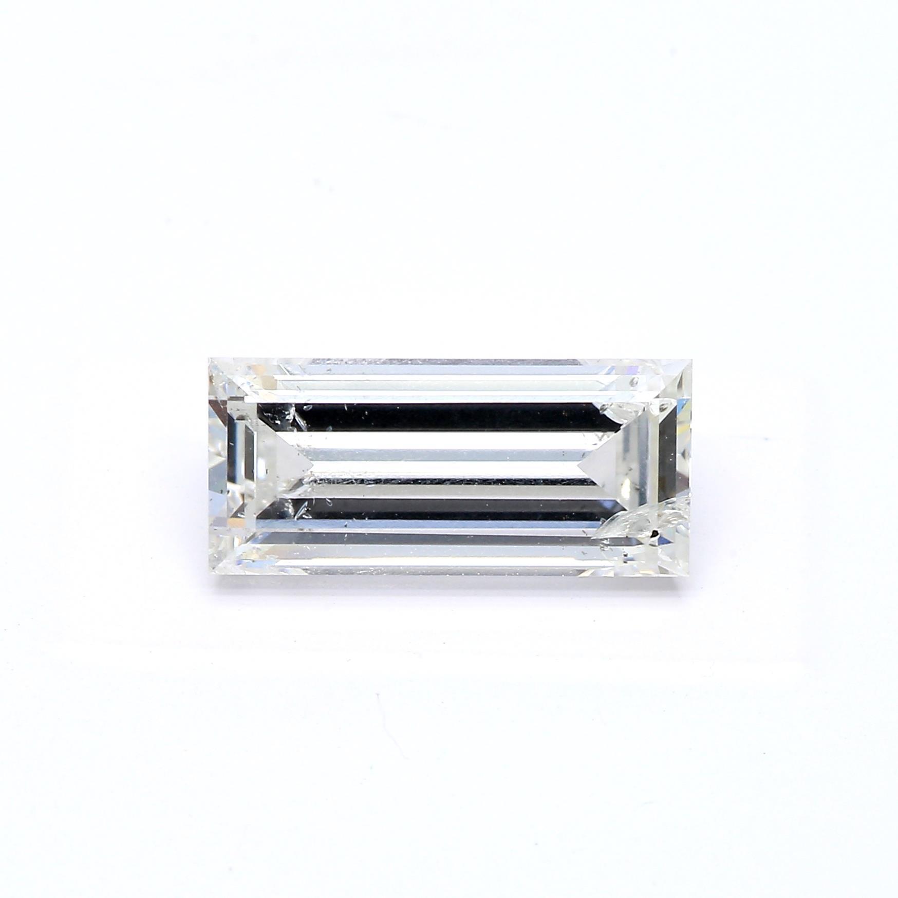 2.03 ct. Baguette Diamond F I1 None GIA