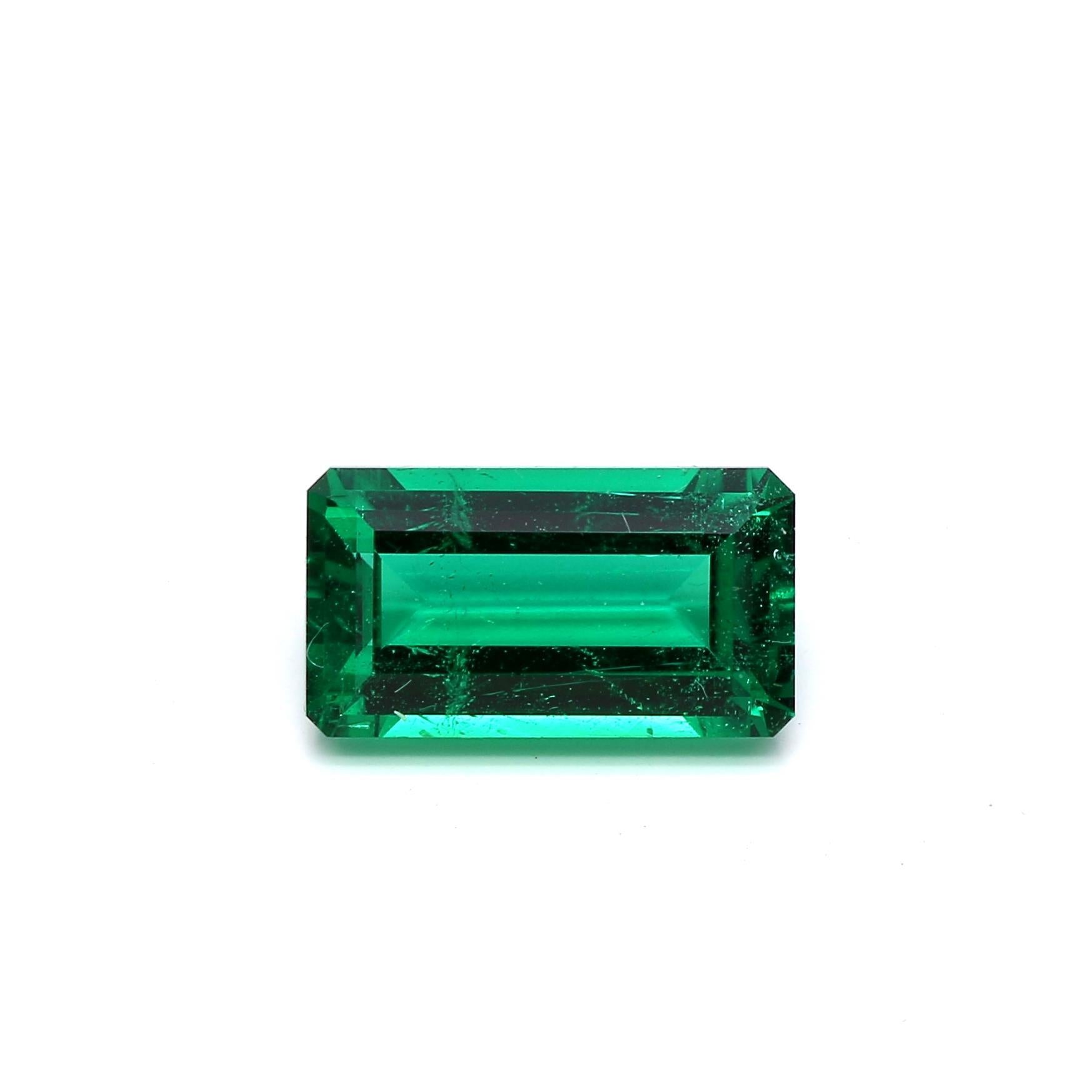 1.30 ct. Baguette Emerald AGL Insignificant to Minor