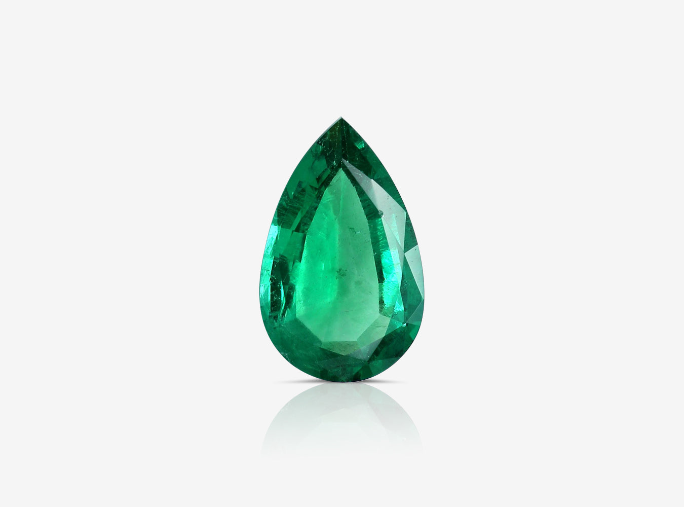 2.39 ct. Pear Shape Emerald ICA Minor