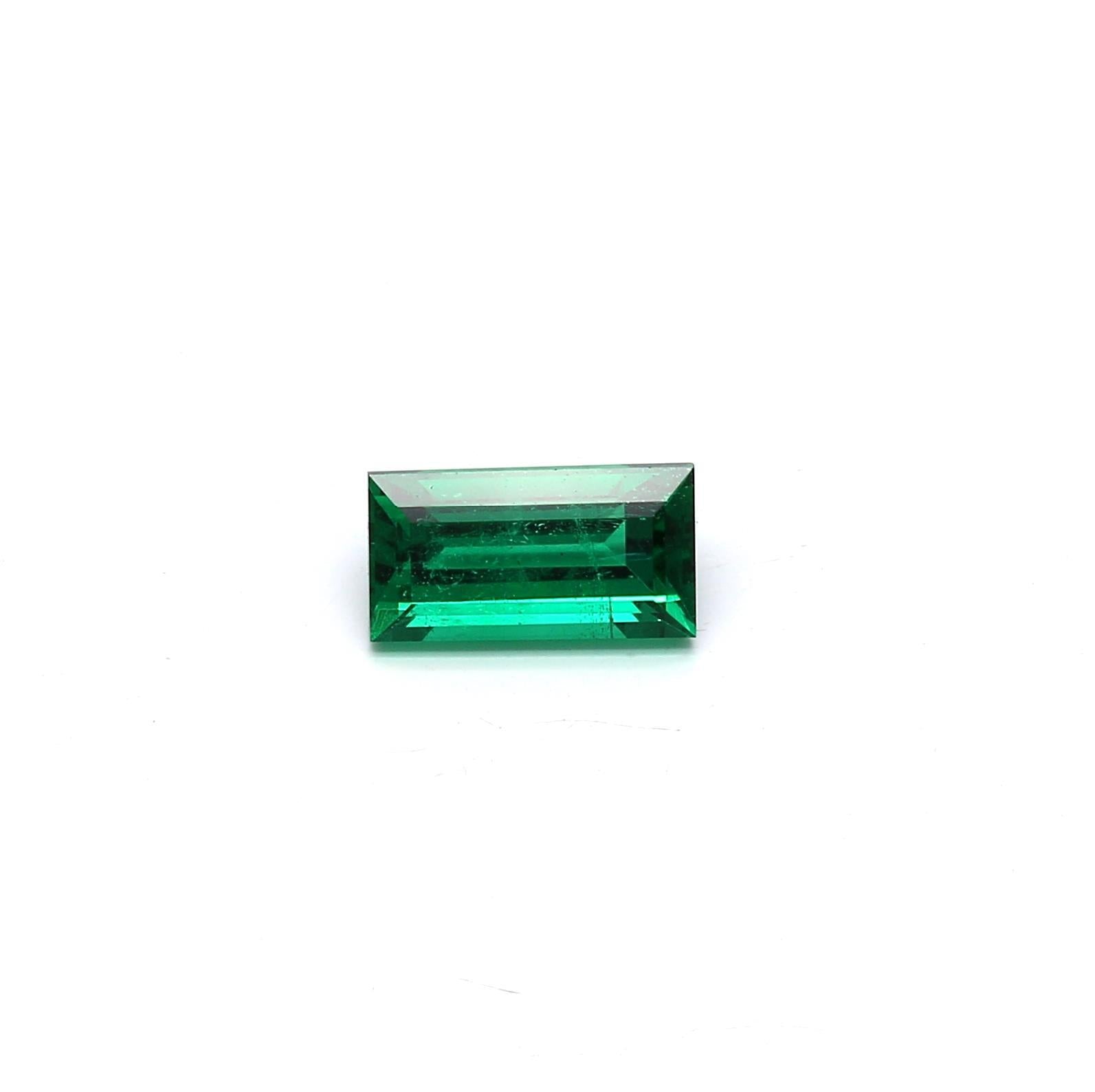 0.94 ct. Baguette Emerald GRS Minor