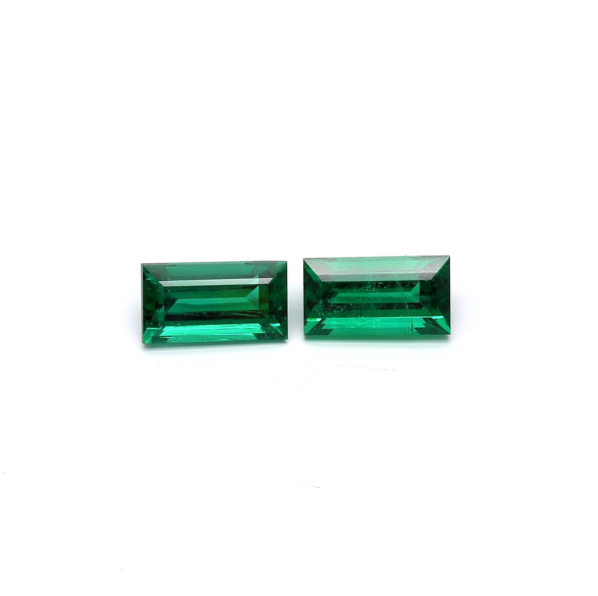 0.94 ct. Baguette Emerald GRS Minor