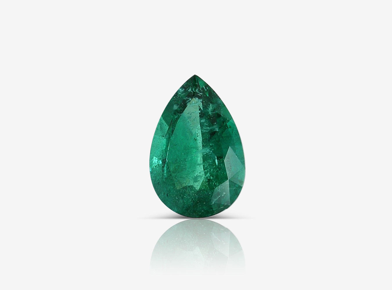 2.45 ct. Pear Shape Emerald GRS Minor