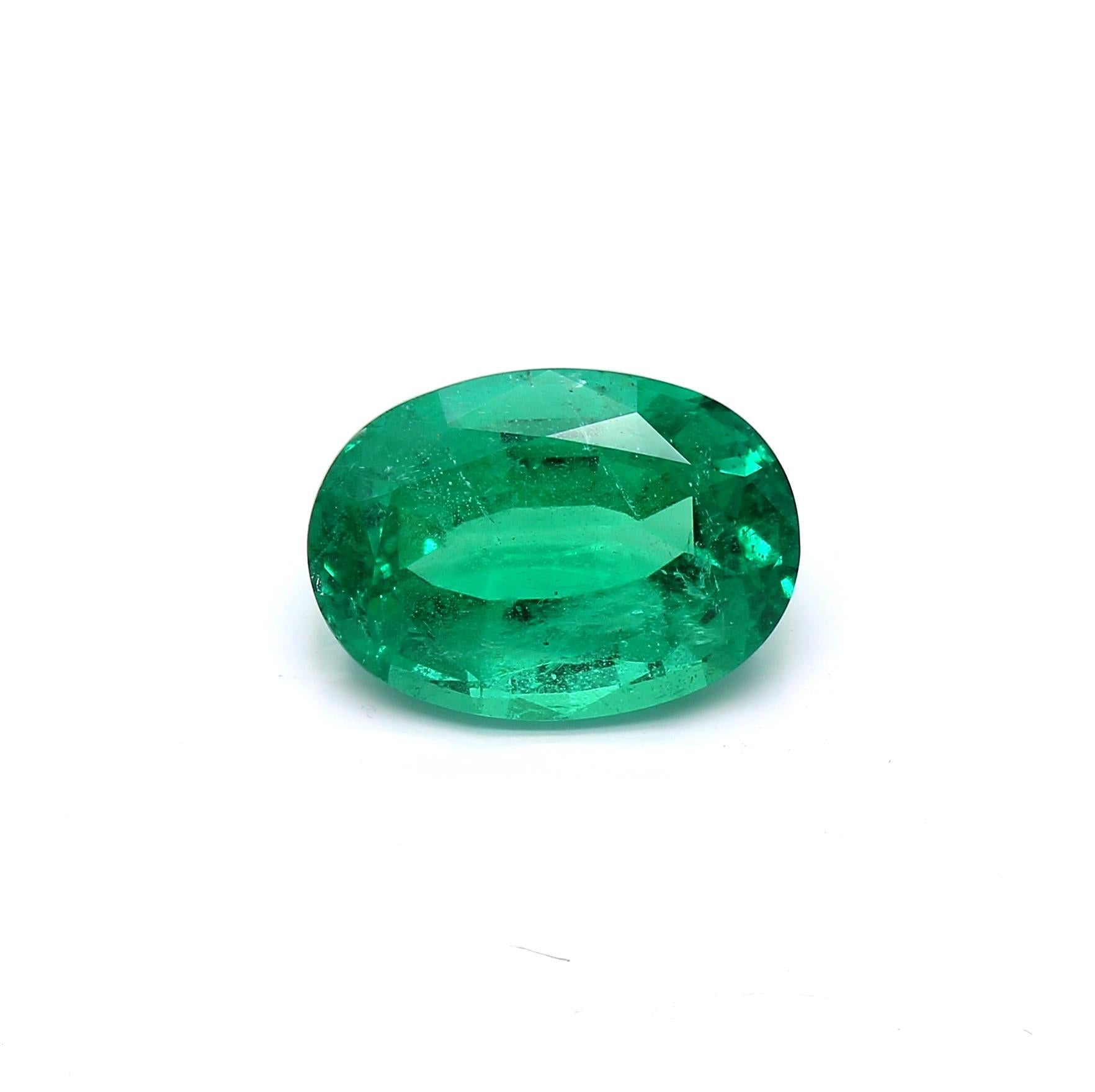 5.57 ct. Oval Emerald GRS Insignificant