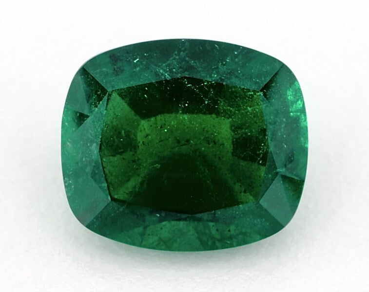 4.44 ct. Cushion Emerald GRS Insignificant