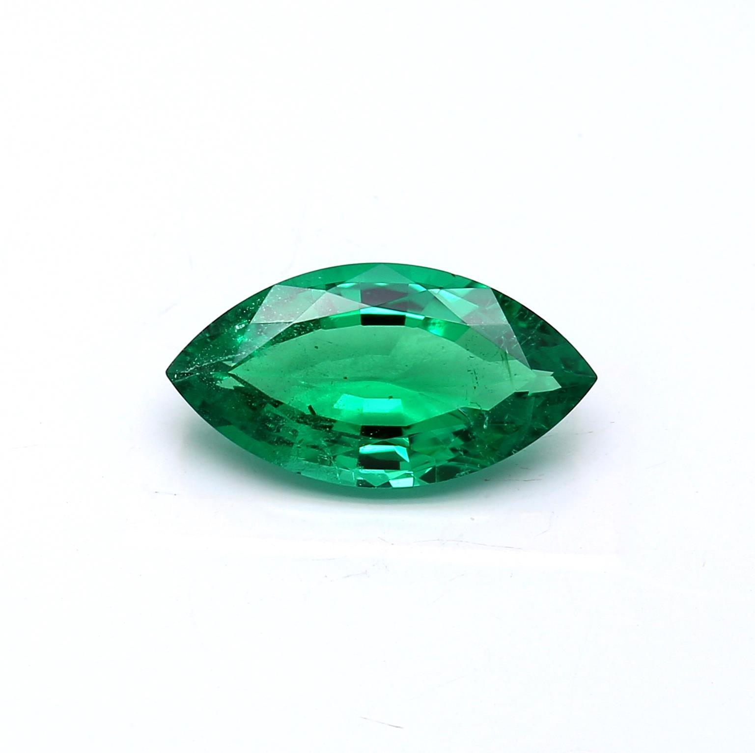2.61 ct. Marquise Emerald ICA Minor
