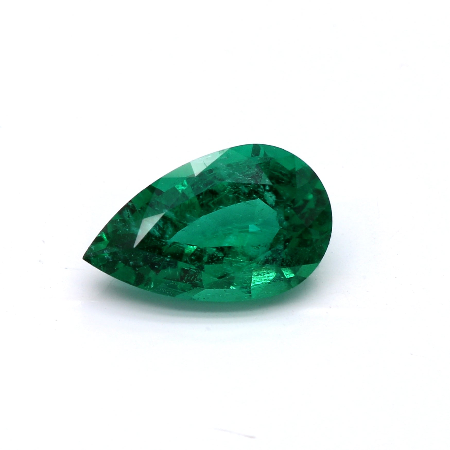 1.85 ct. Pear Shape Emerald GRS Minor