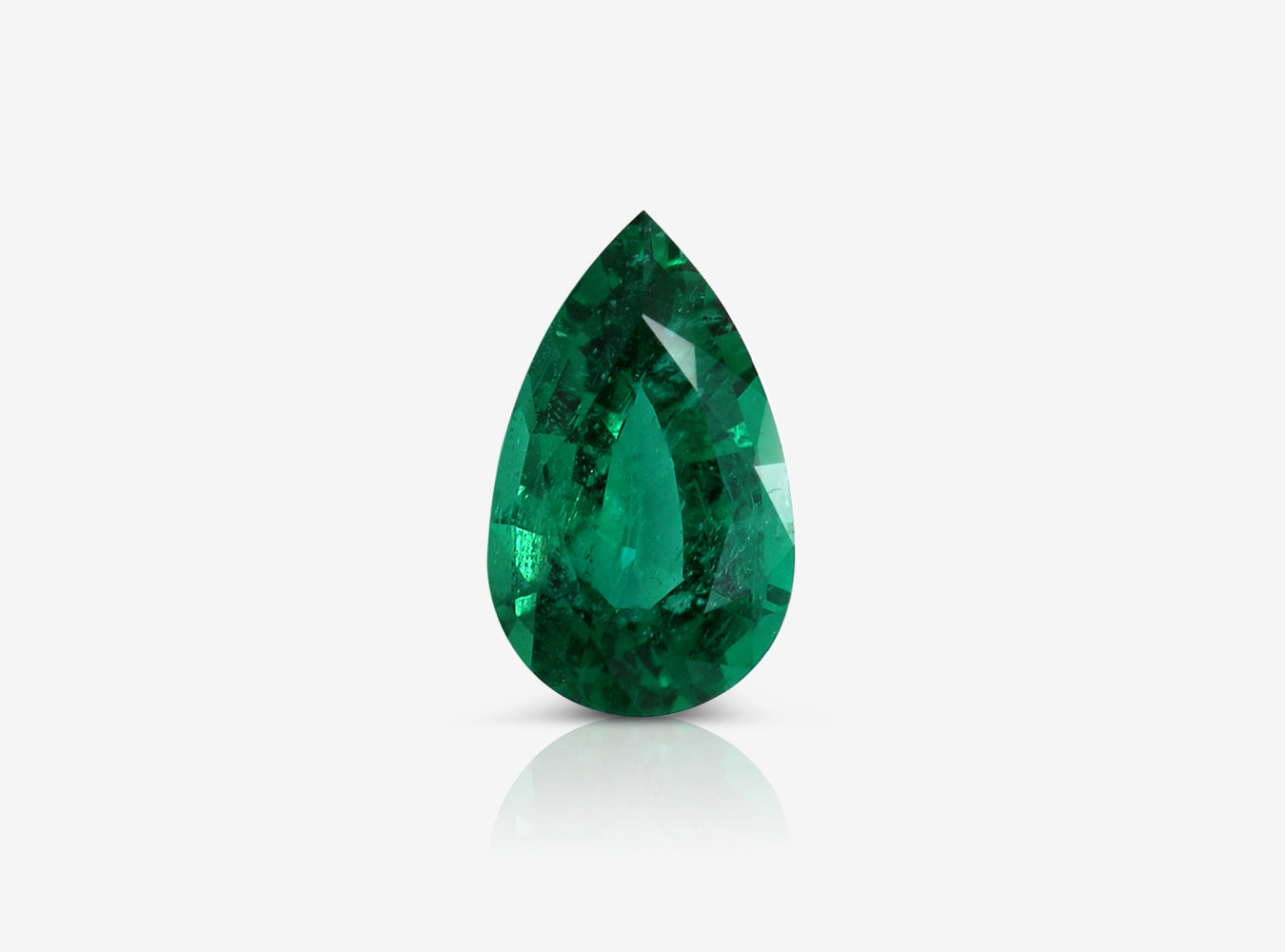 1.85 ct. Pear Shape Emerald GRS Minor