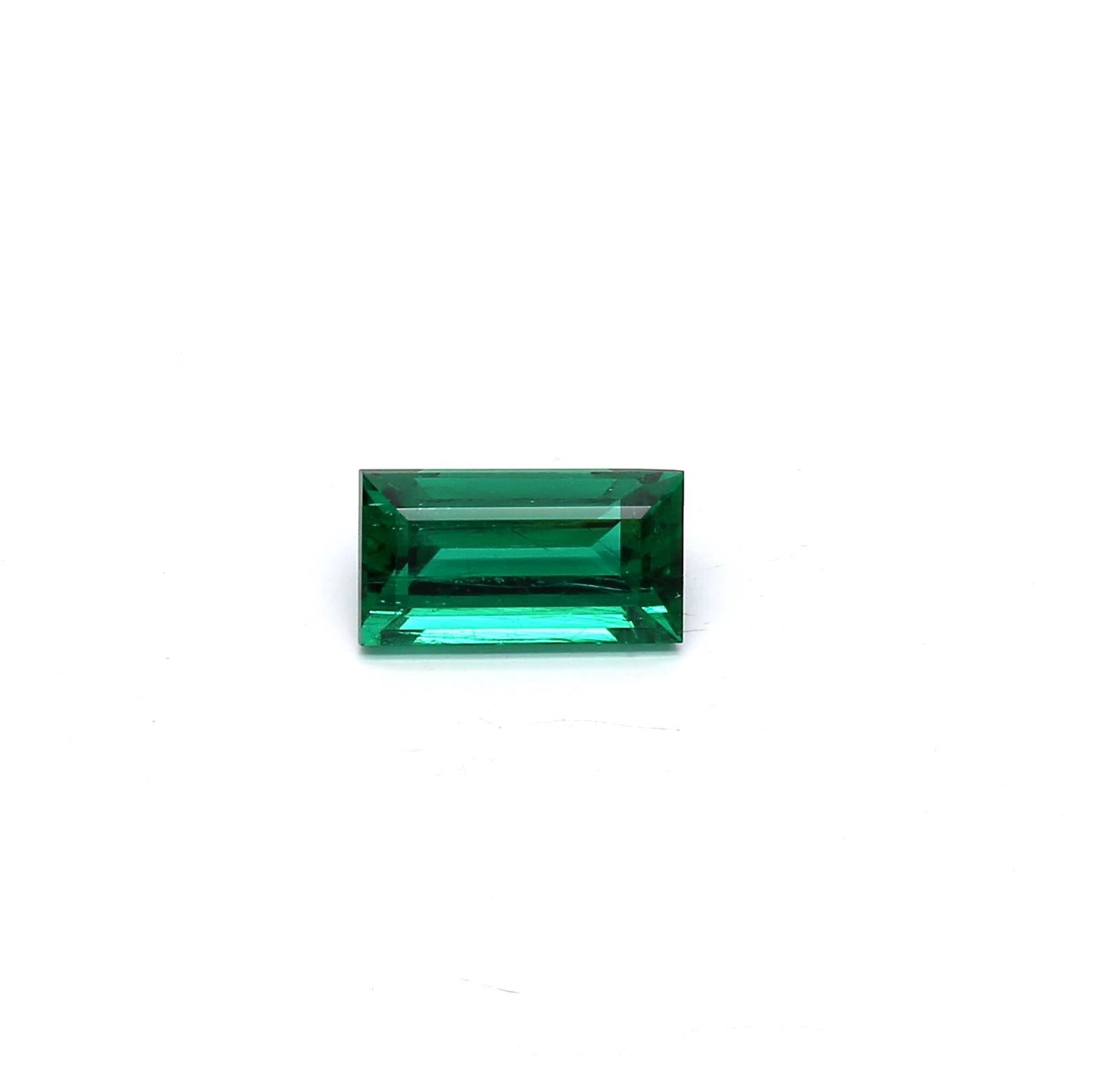 0.91 ct. Baguette Emerald GRS Minor