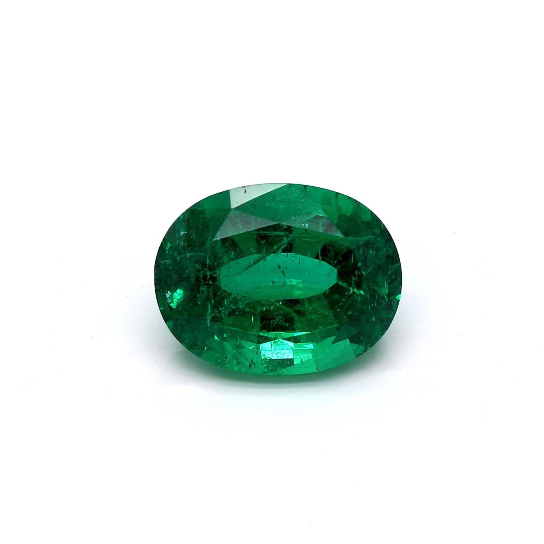 1.63 ct. Oval Emerald GRS Minor