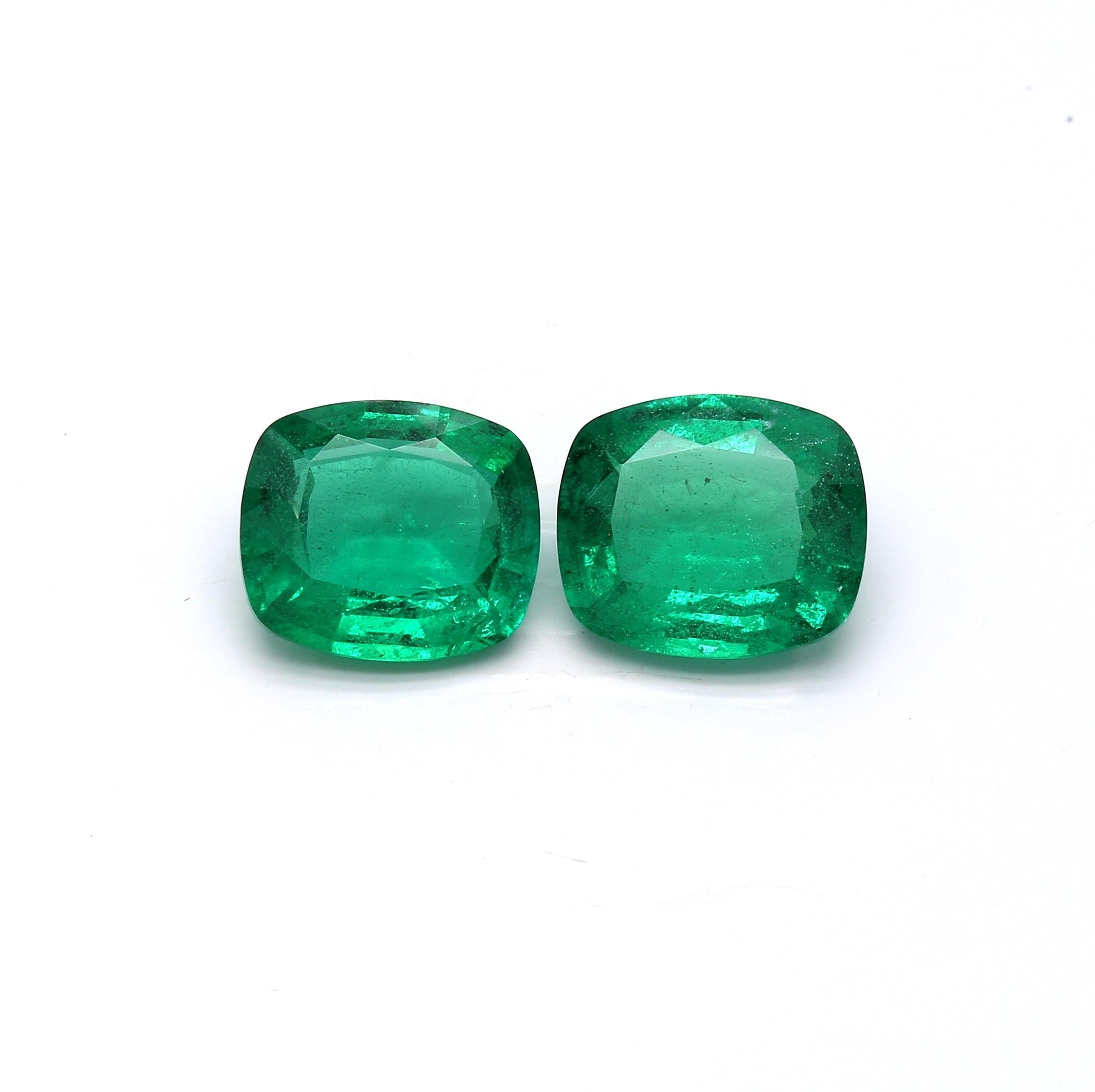 2.98 ct. Cushion Emerald GRS Minor