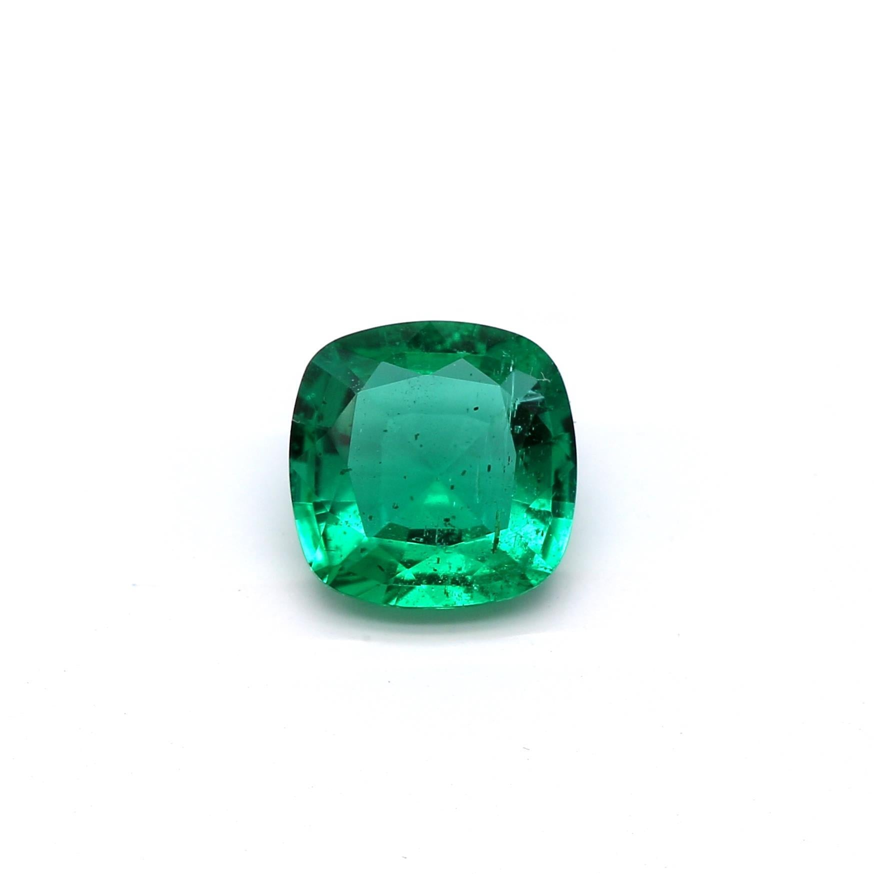 0.94 ct. Cushion Emerald GRS Minor