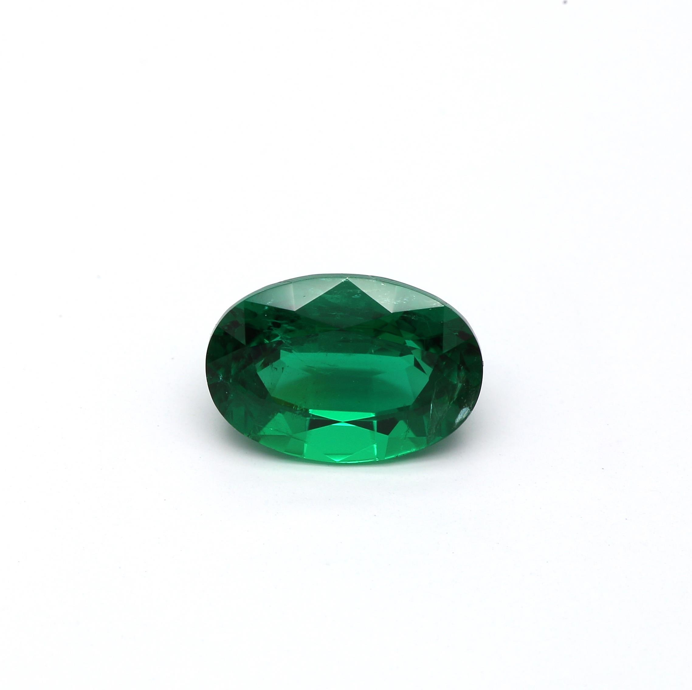 1.80 ct. Oval Emerald GRS Minor