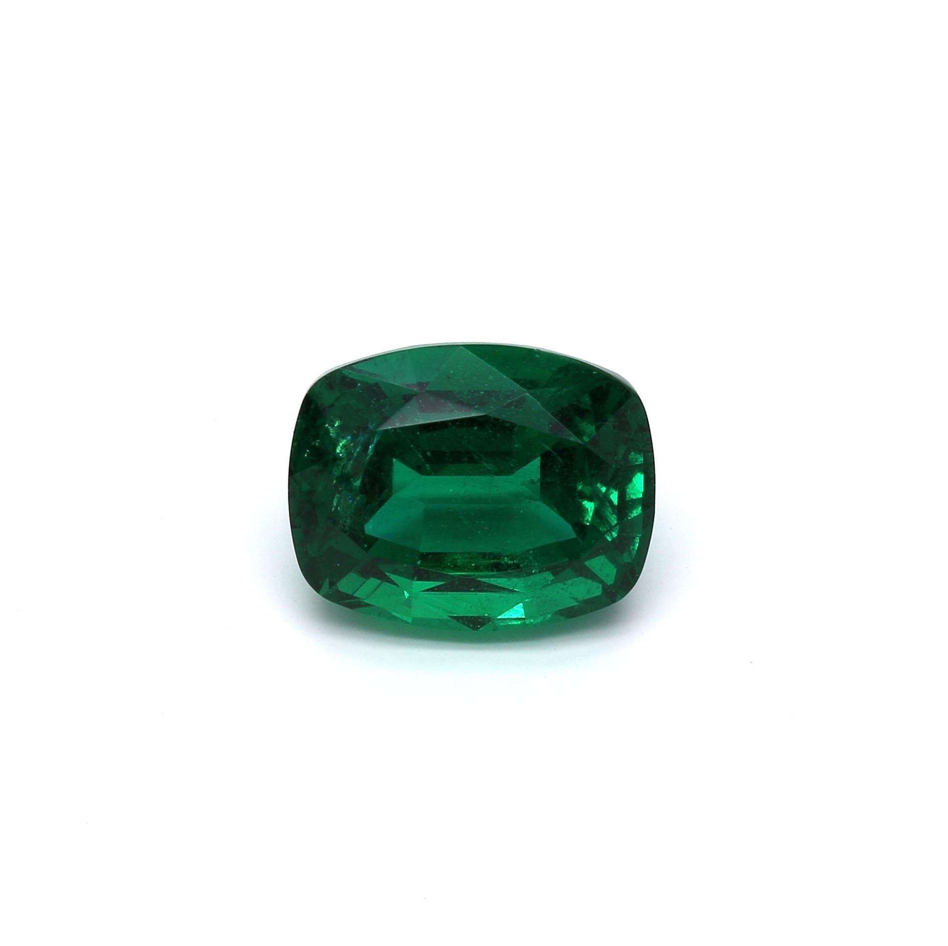 5.06 ct. Cushion Emerald AGL Minor