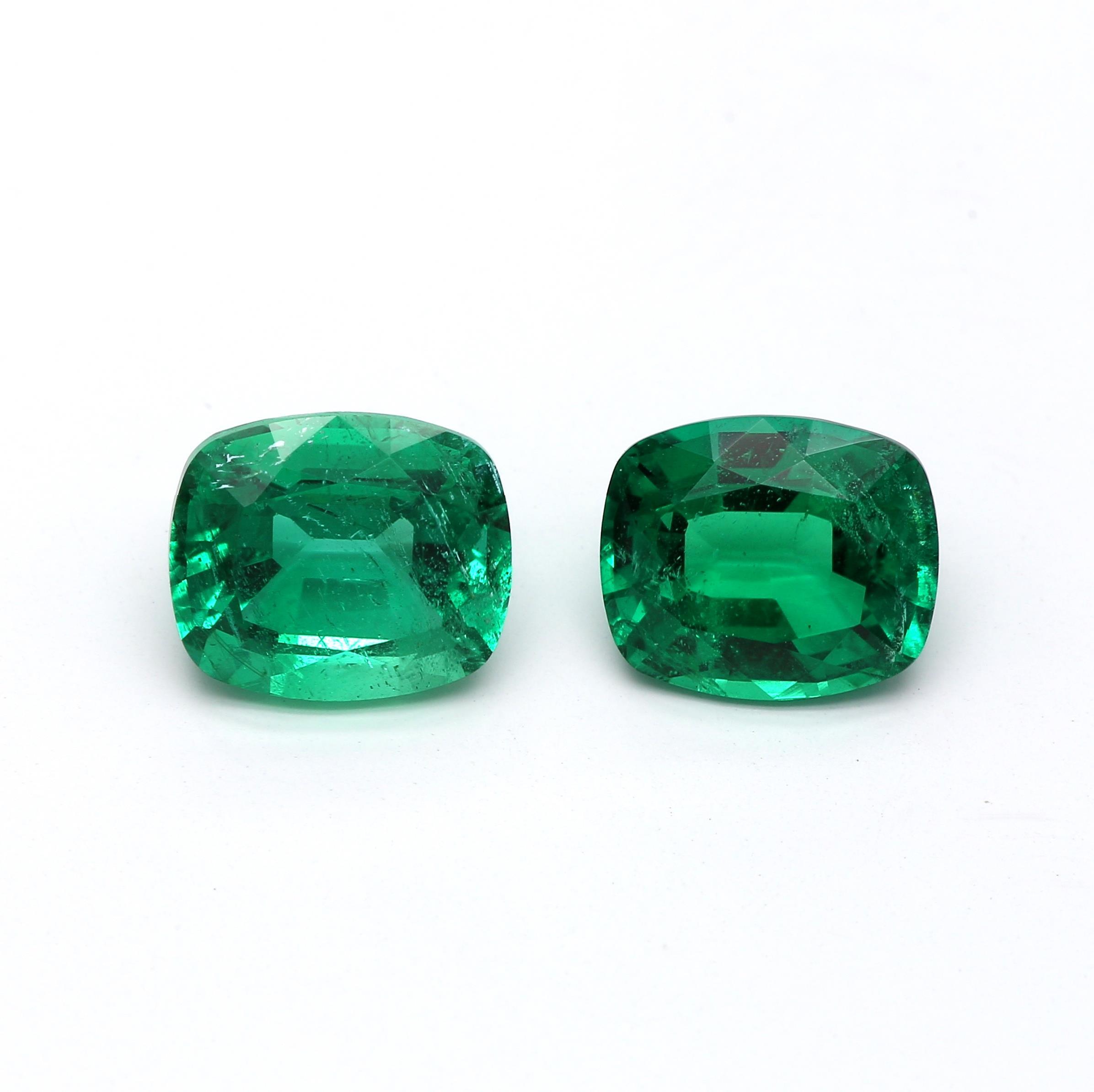 1.26 ct. Cushion Emerald GRS Minor