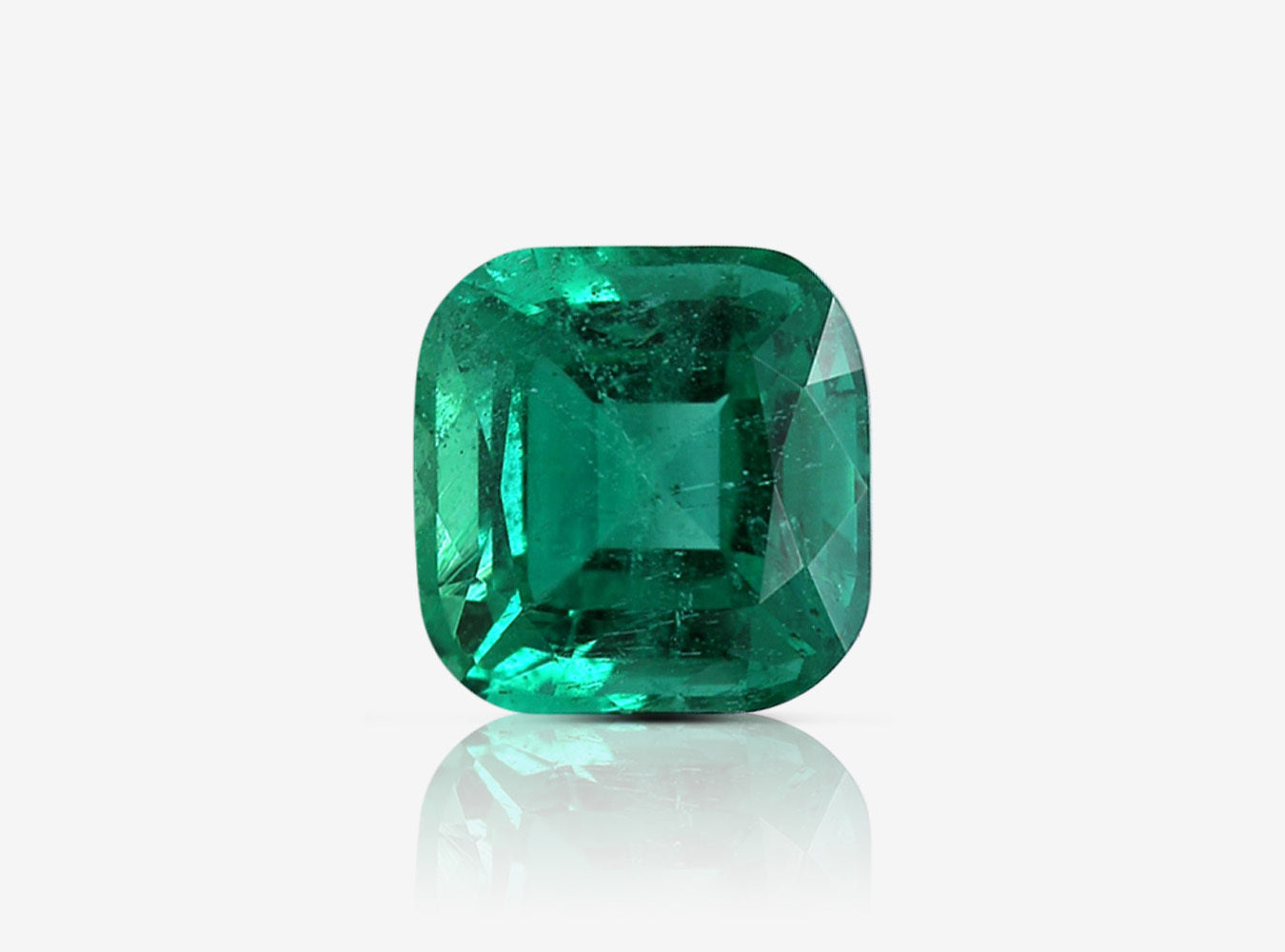 2.59 ct. Cushion Emerald GRS Minor