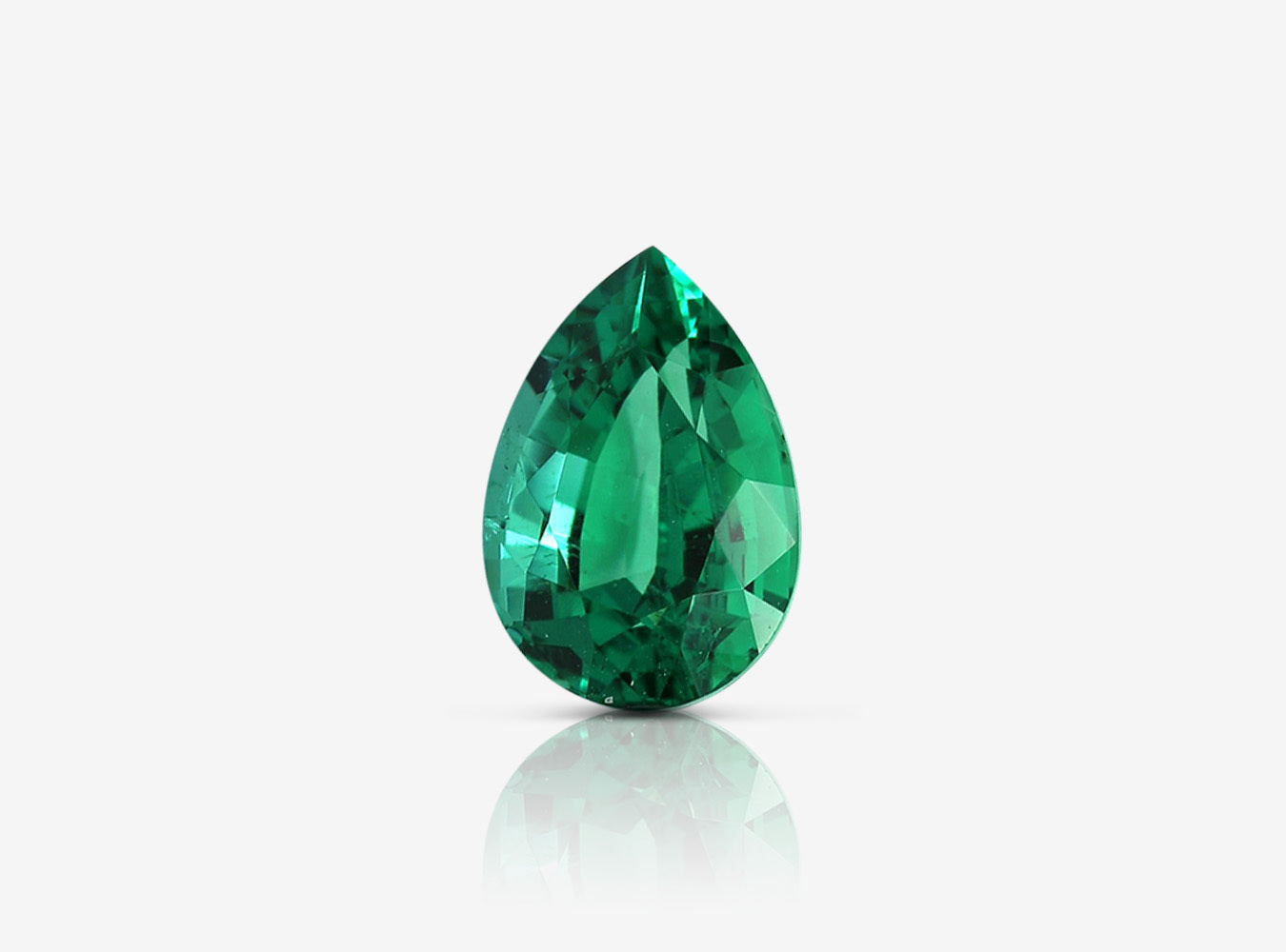 2.01 ct. Pear Shape Emerald GRS Minor