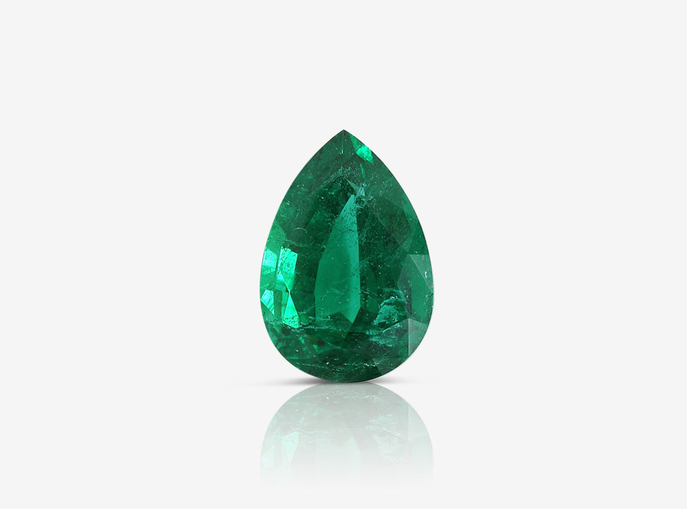 3.14 ct. Pear Shape Emerald GRS Minor