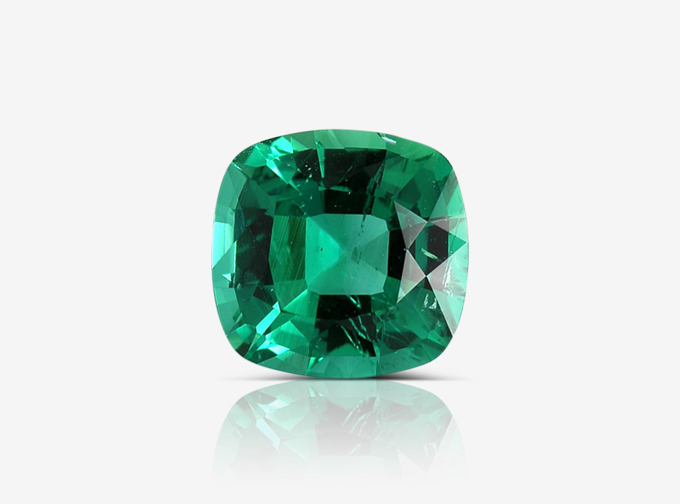 2.08 ct. Cushion Emerald GRS Insignificant