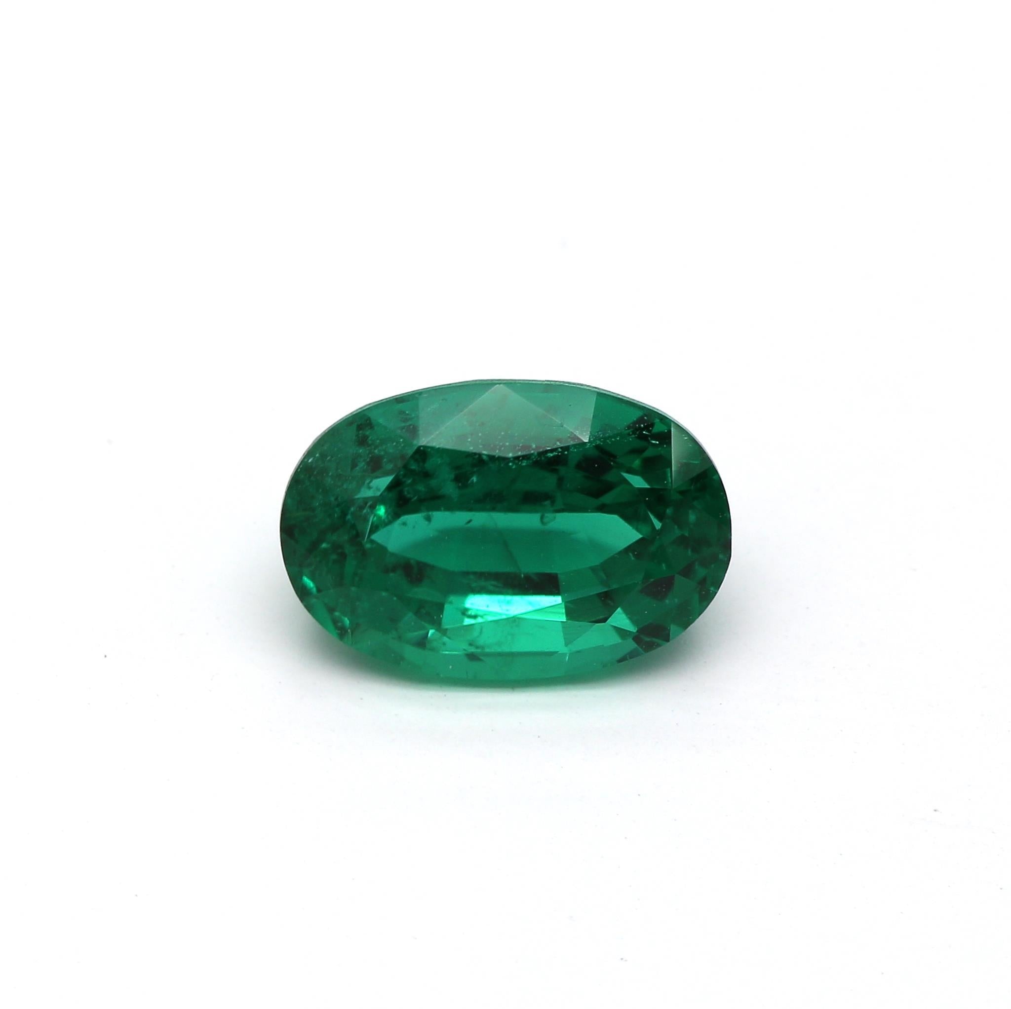 1.92 ct. Oval Emerald GRS Insignificant