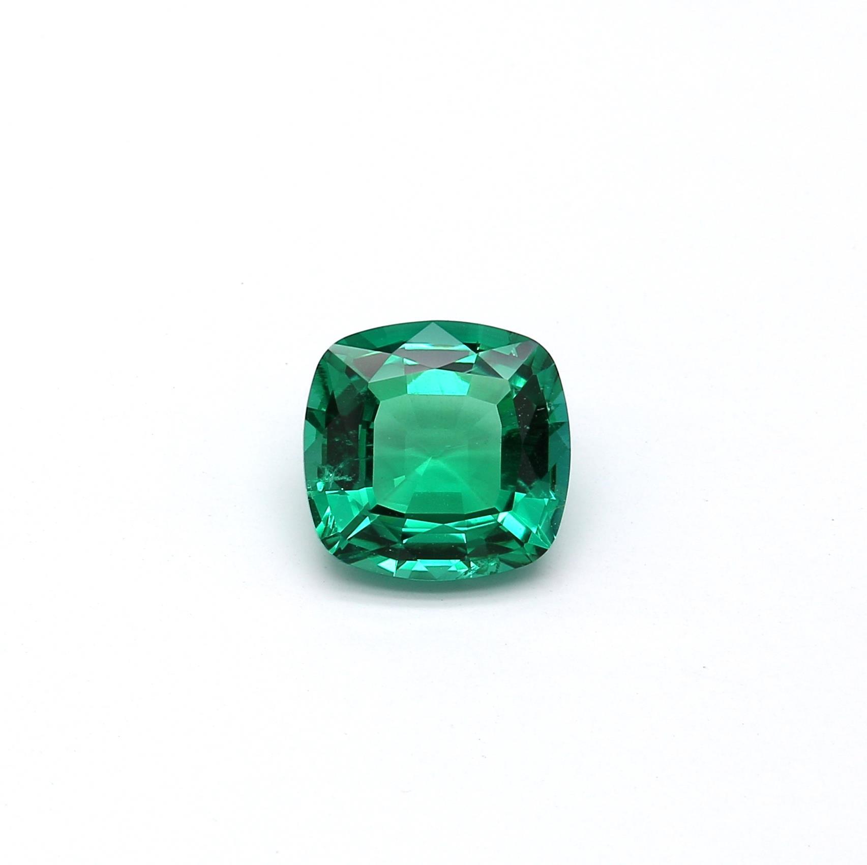 2.01 ct. Cushion Emerald GRS No Oil