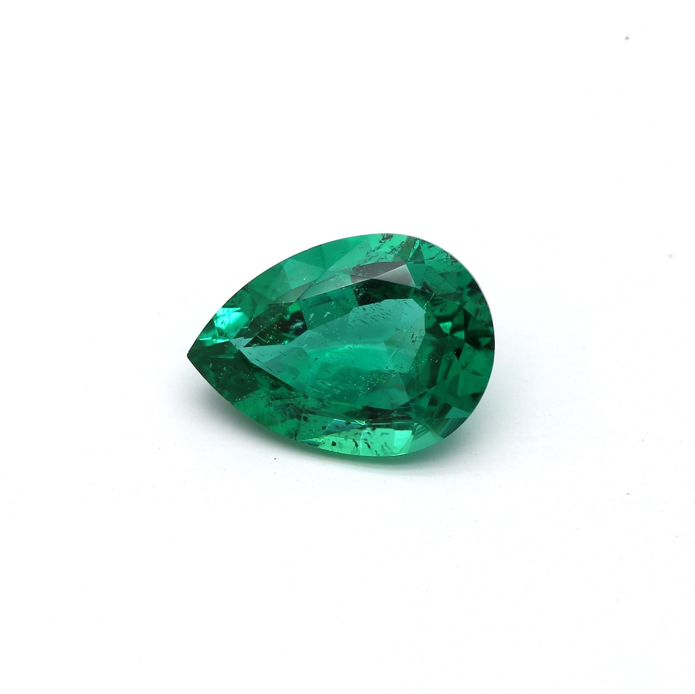 2.04 ct. Pear Shape Emerald GRS Insignificant