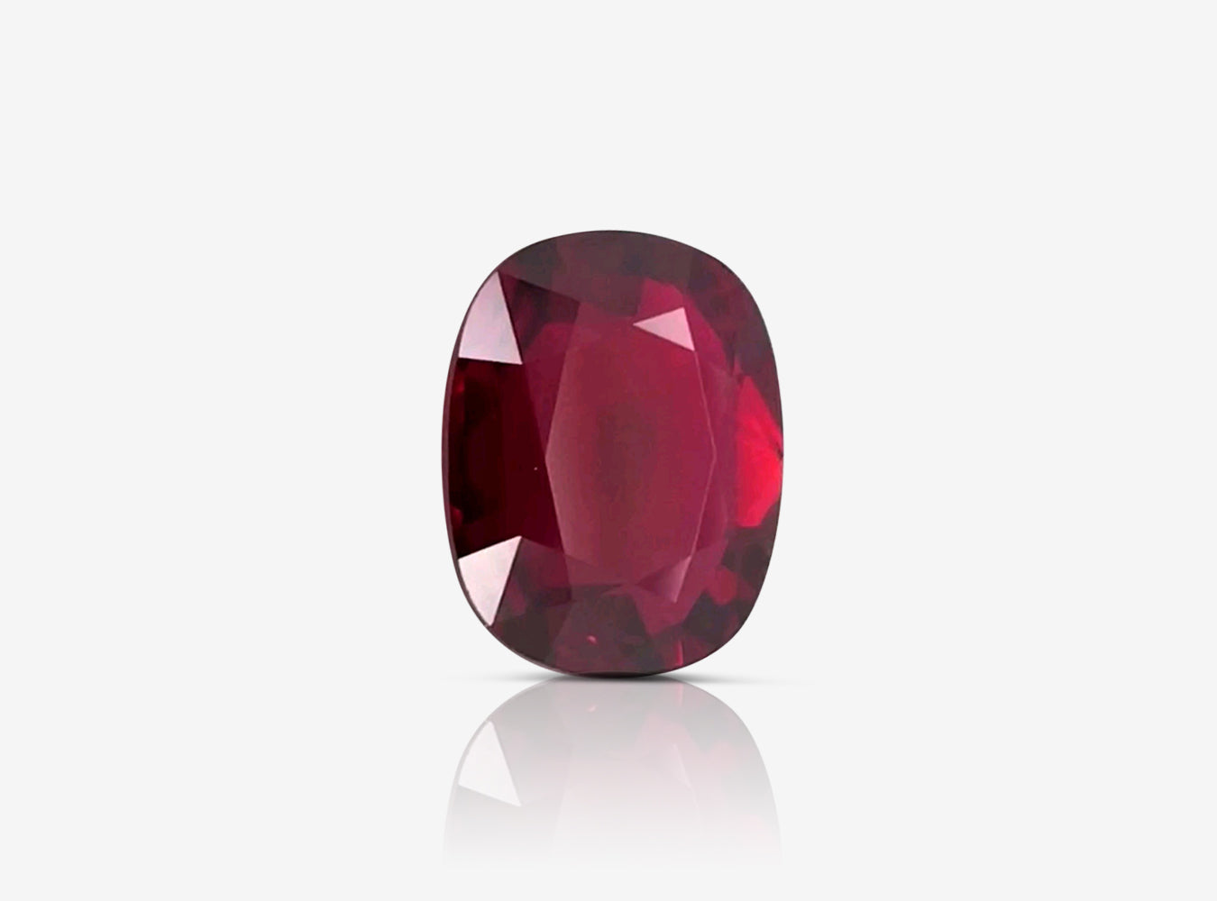 6.04 ct Oval Red Ruby No Heat