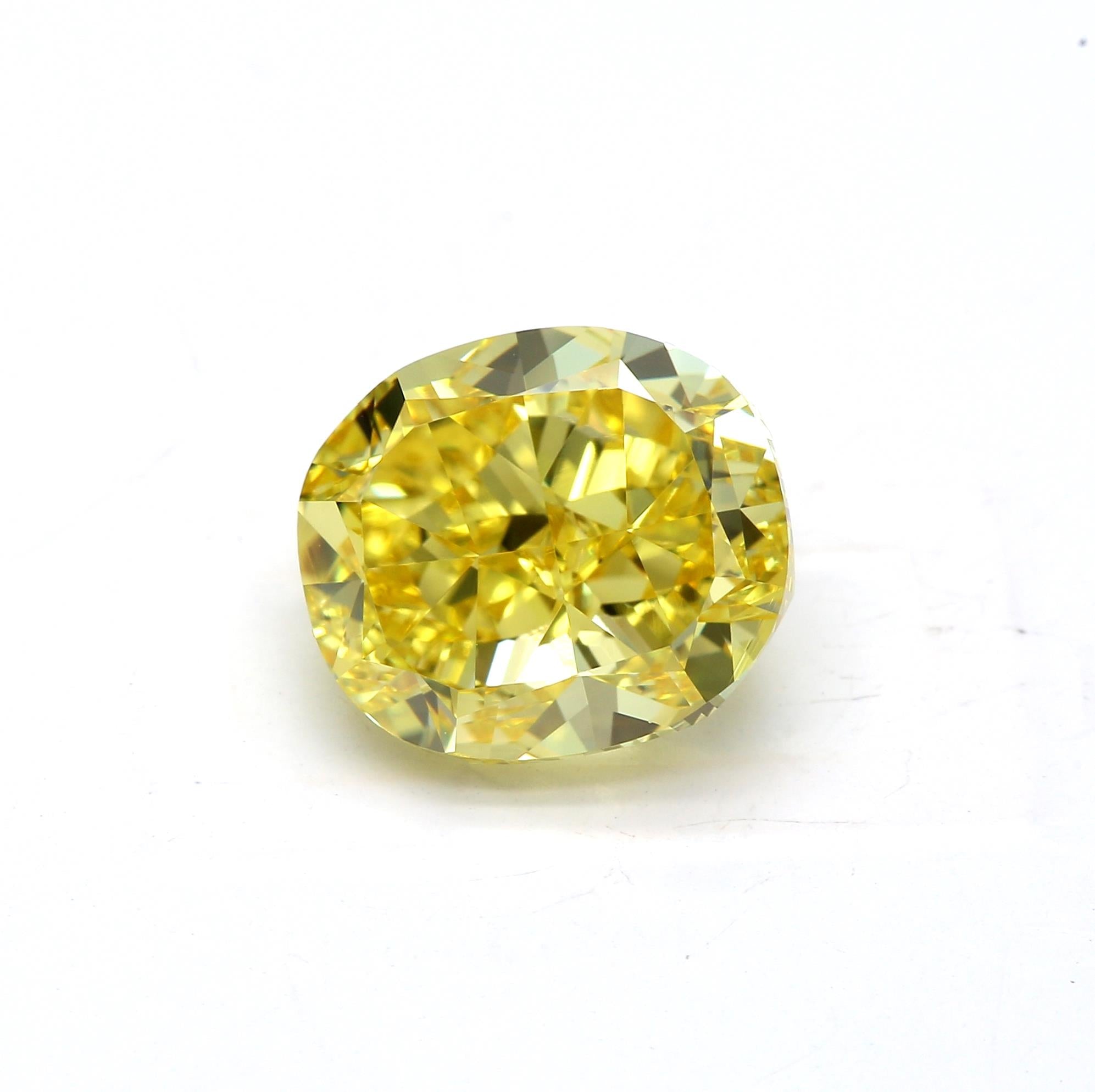 3.61ct CU Vivid Yellow VVS1 GIA