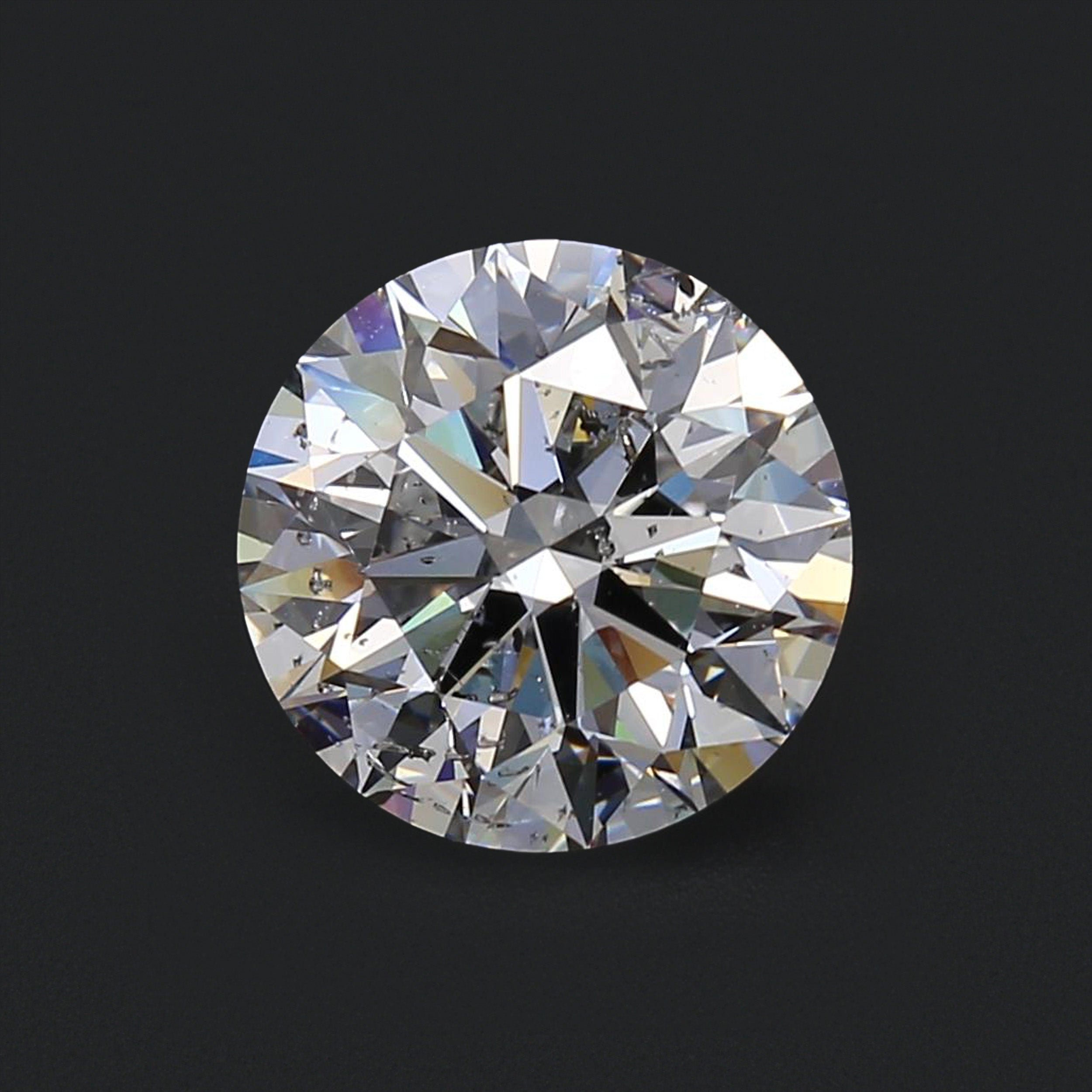 3.01ct BR D SI2 EX GIA