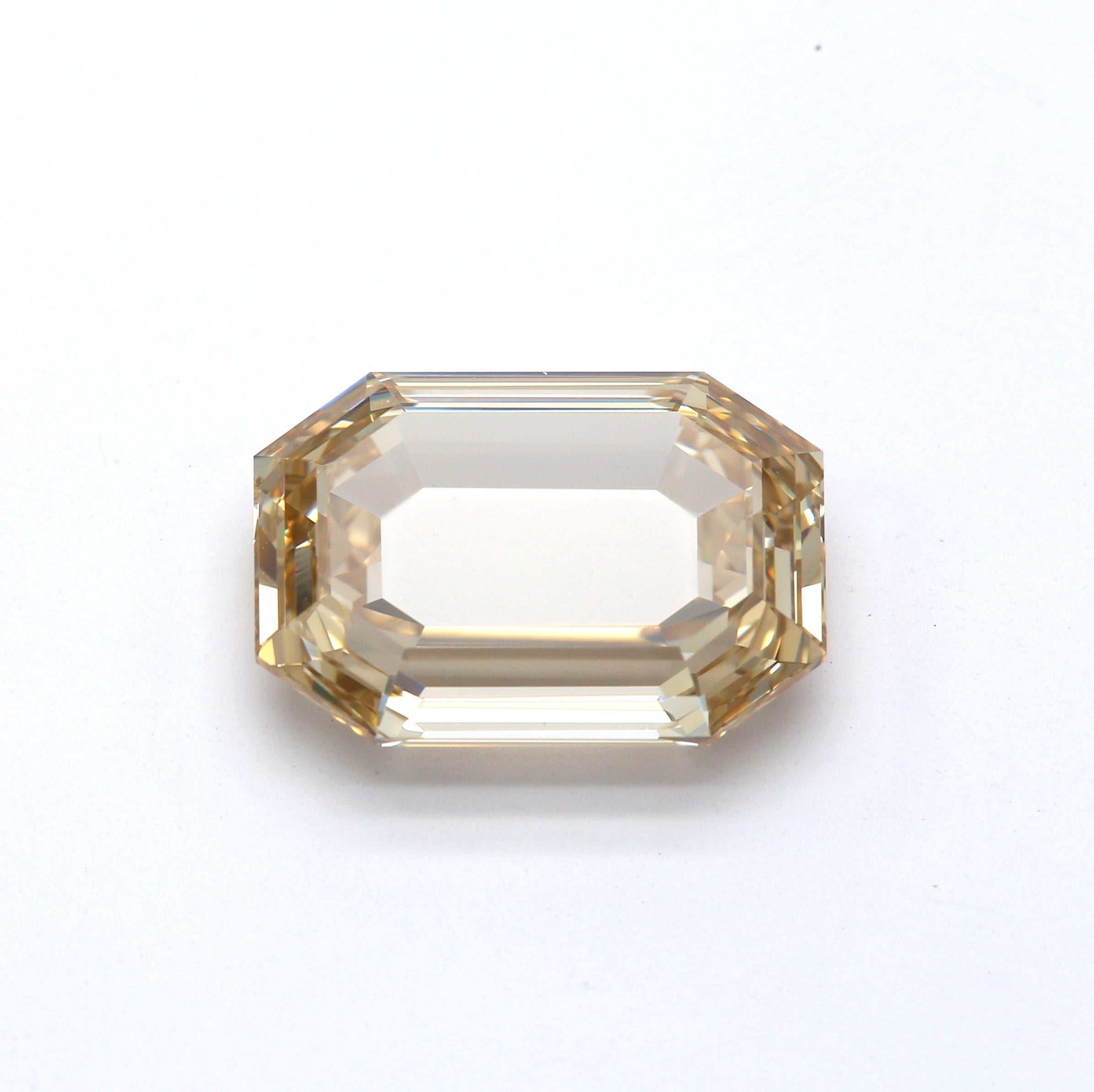 5.06ct EM Fancy Yellow VVS2 GIA