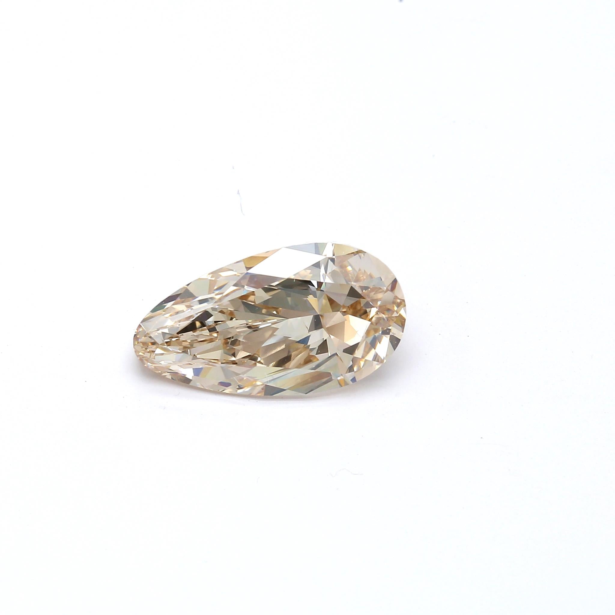 4.07ct PS Fancy Light Brown SI1 GIA