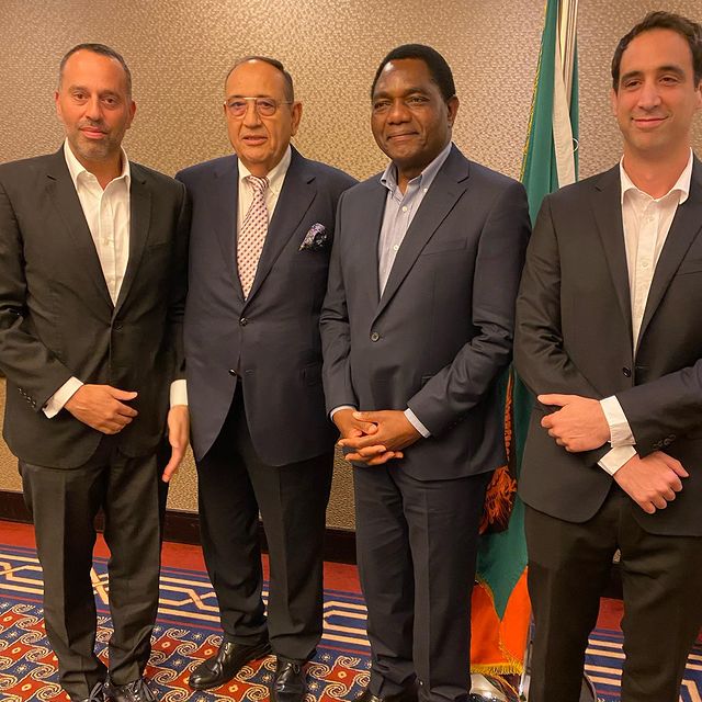 Gemstar founders met the President of Zambia at King David Hotel
