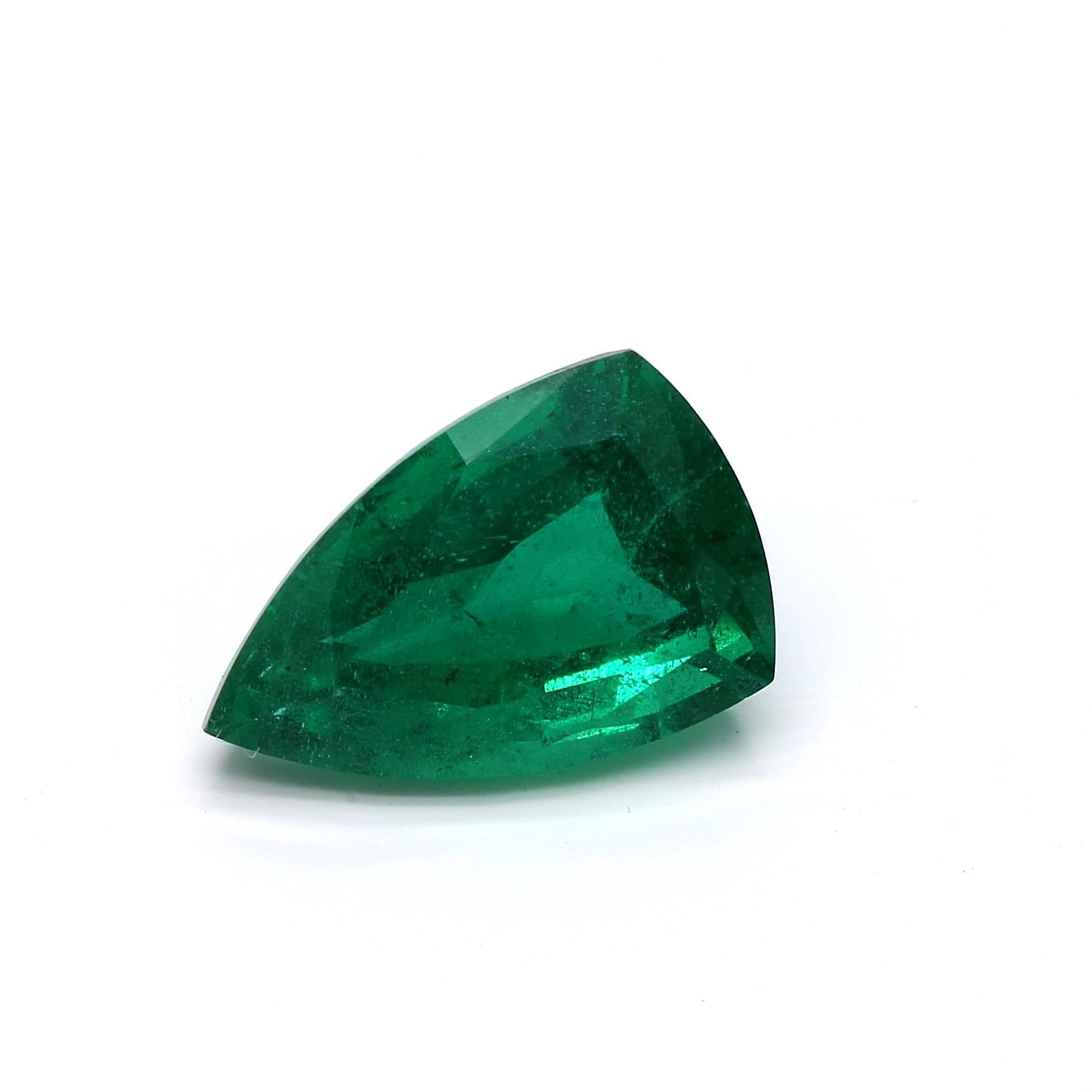 2.22 ct. Triangle Emerald ICA Insignificant