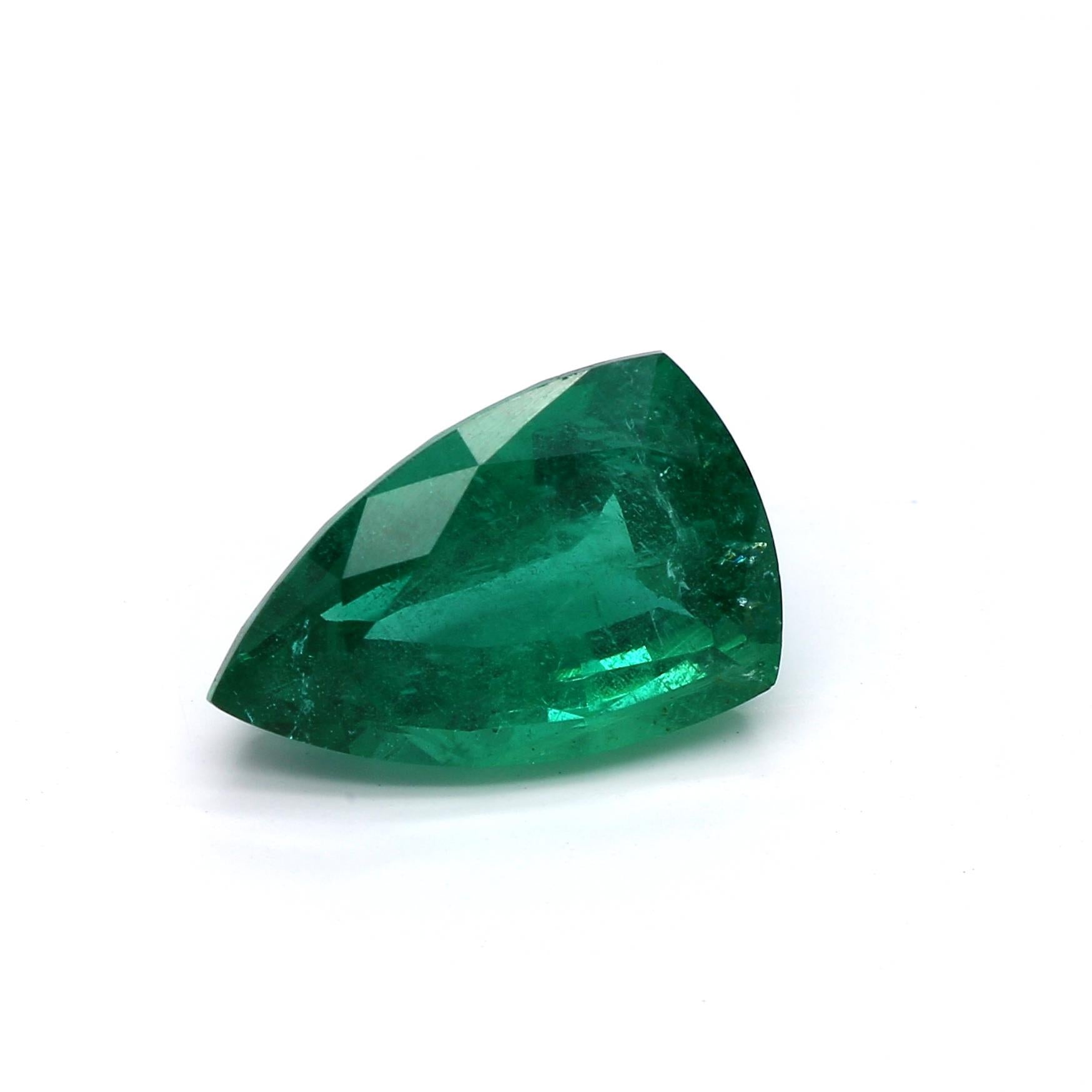 2.23 ct. Triangle Emerald ICA Moderate