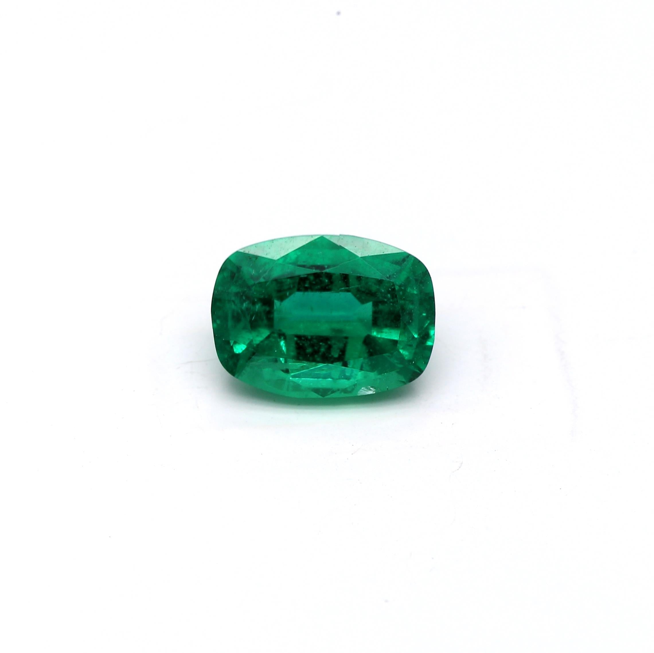 1.39 ct. Cushion Emerald GRS Insignificant