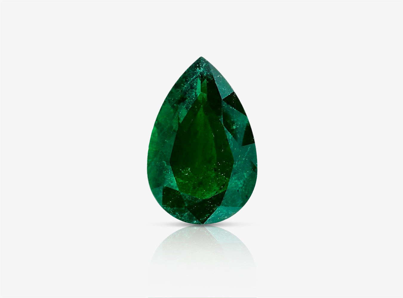 3.44 ct. Pear Shape Emerald AGL Minor