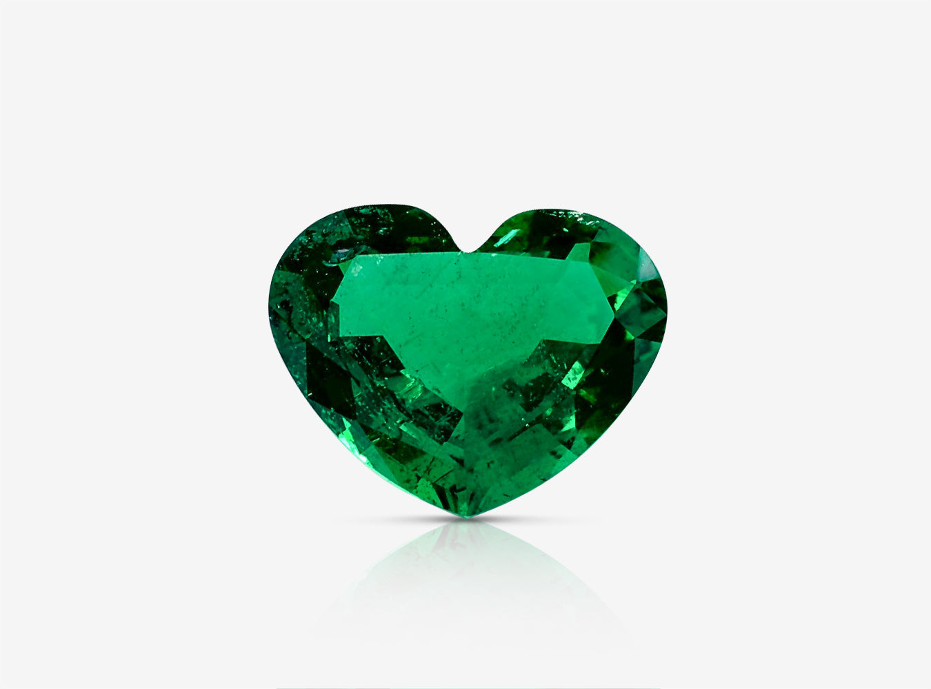 2.68 ct. Heart Shape Emerald AGL Insignificant to Minor
