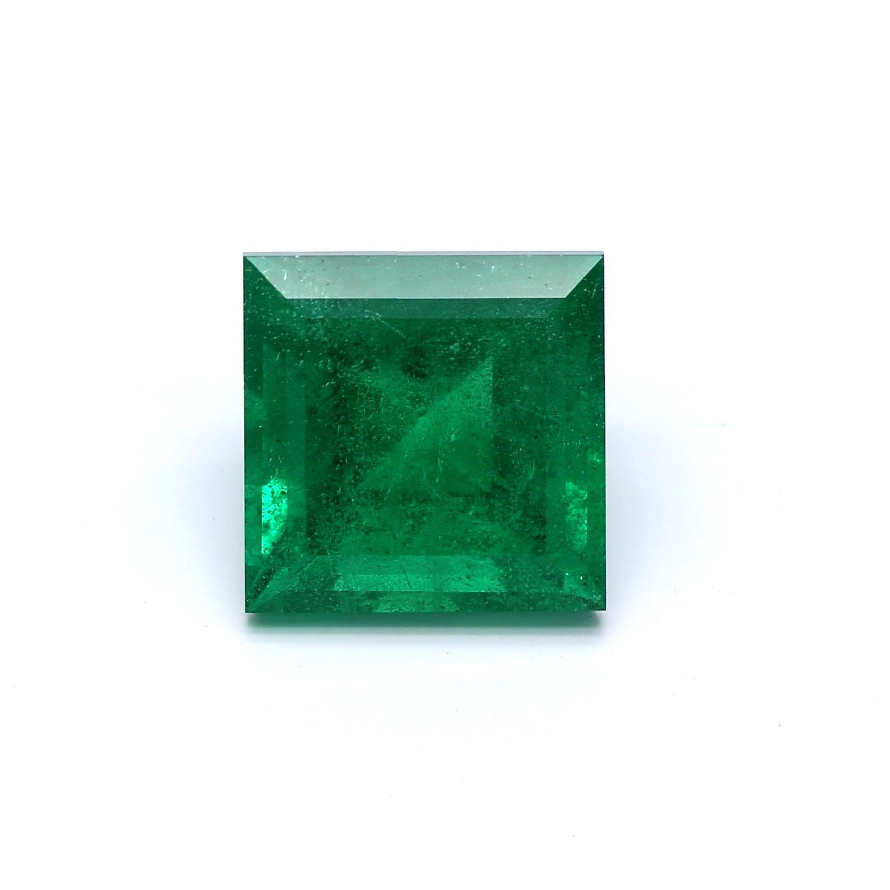 2.81 ct. Square Emerald AGL Insignificant to Minor