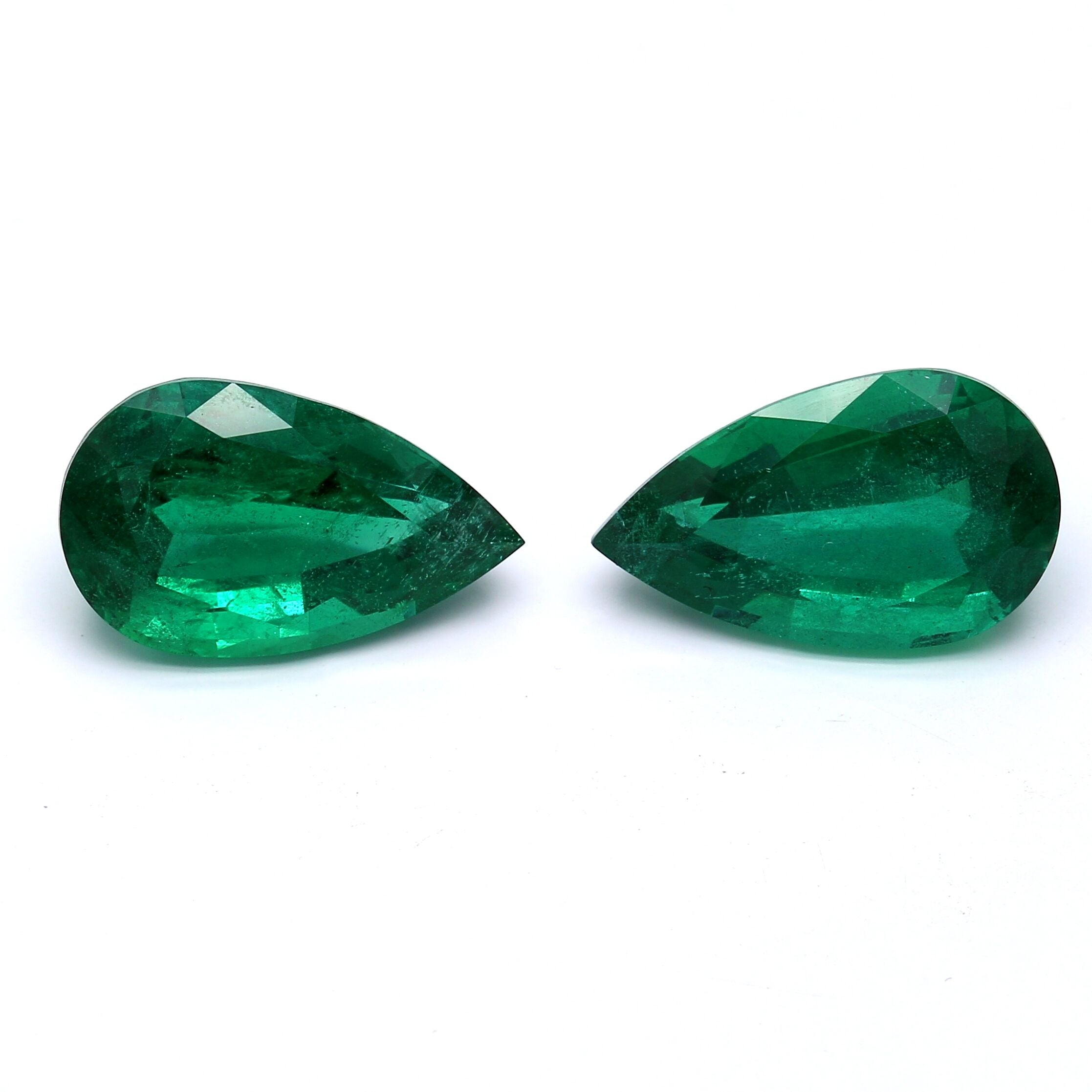 6.52 ct. Pear Shape Emerald AGL Minor