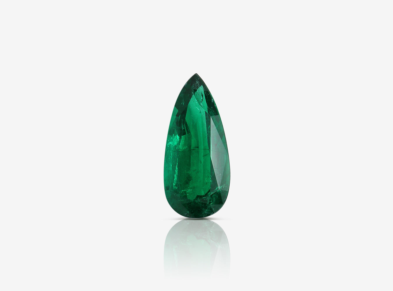 8.58 ct. Pear Shape Emerald GRS Minor