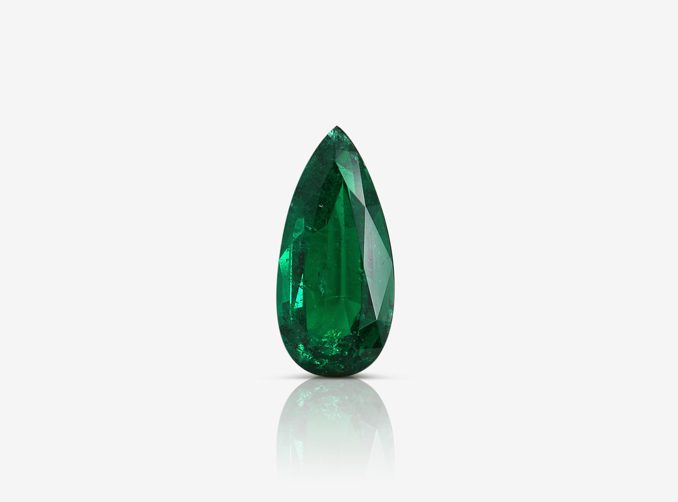 9.79 ct. Pear Shape Emerald GRS Minor