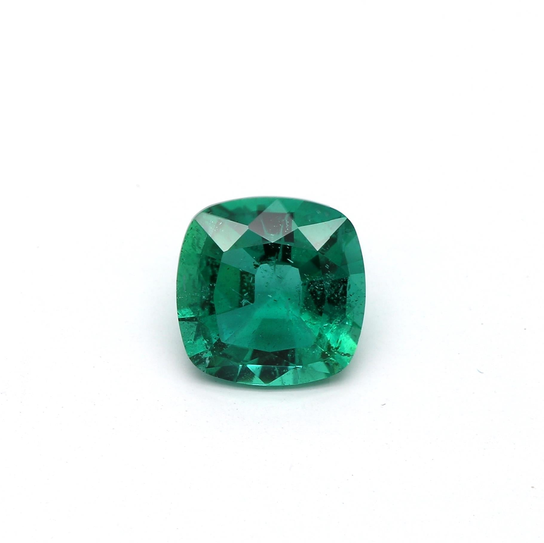 0.99 ct. Cushion Emerald GRS Insignificant