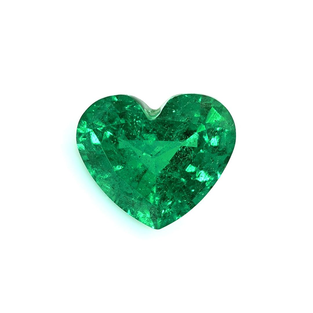 2.58 ct. Heart Shape Emerald AGL Minor