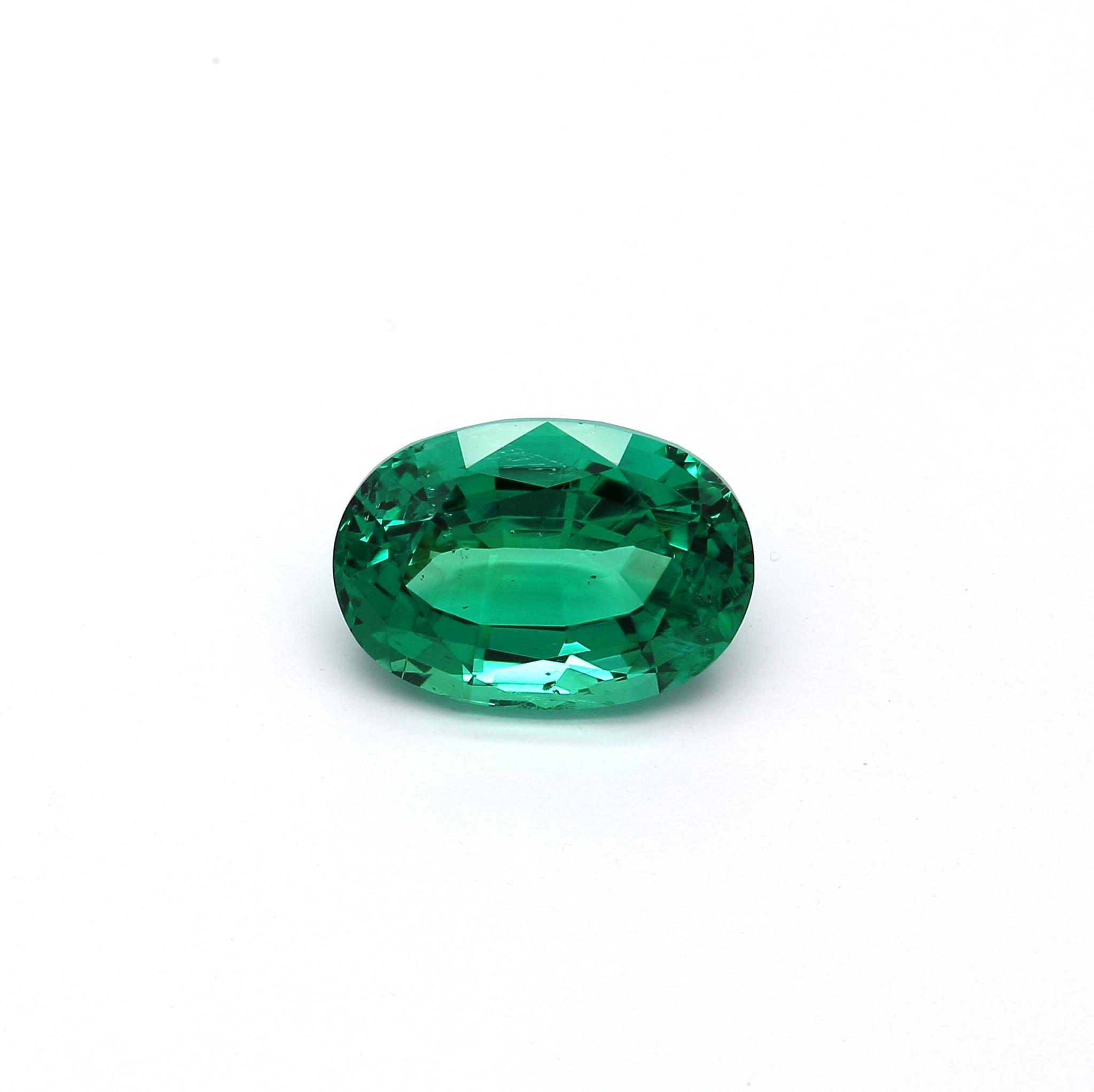 4.27 ct. Oval Emerald GRS Minor